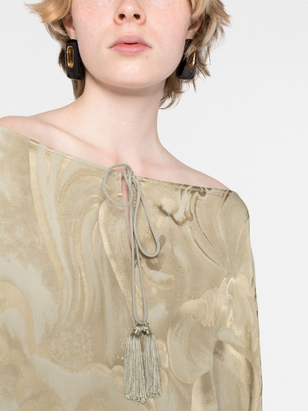 Veneno Clouds kaftan minidress - 5