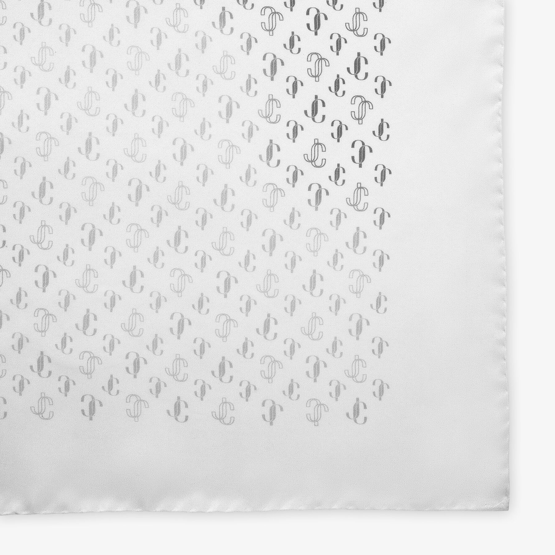 Reta
Latte JC Monogram Printed Silk Foulard - 3