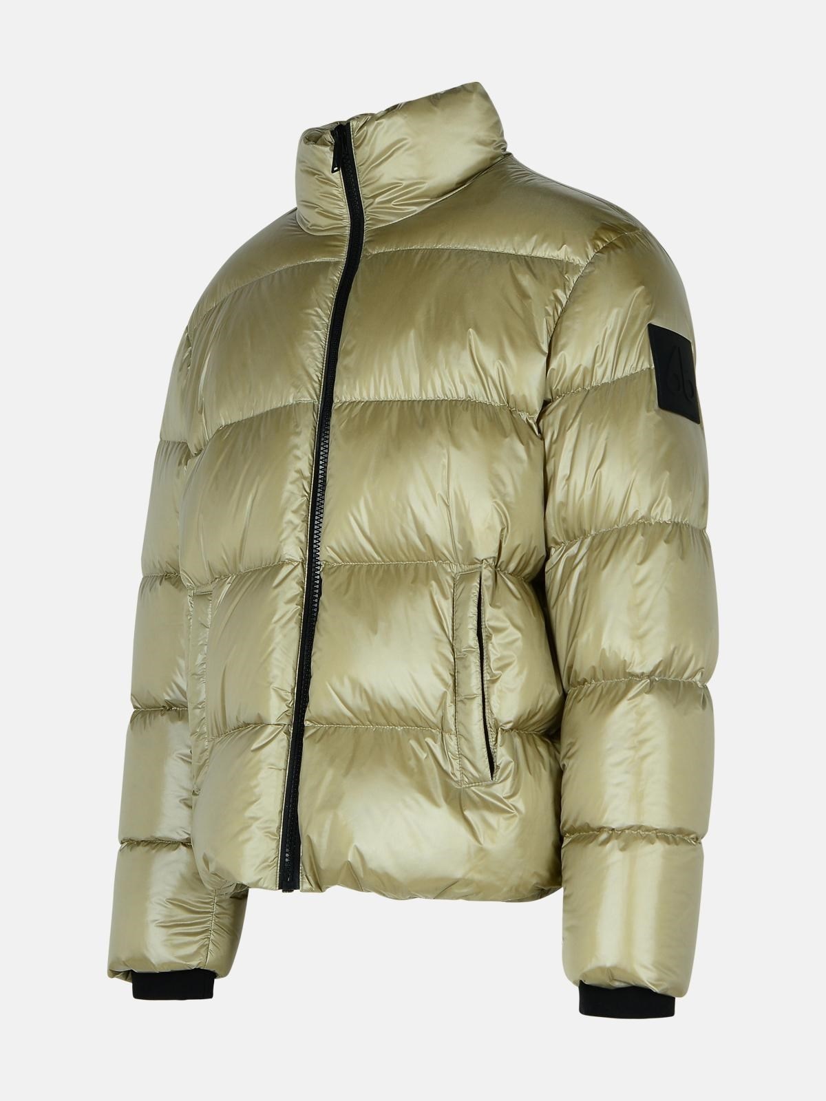 'KINGS' GREEN NYLON DOWN JACKET - 2