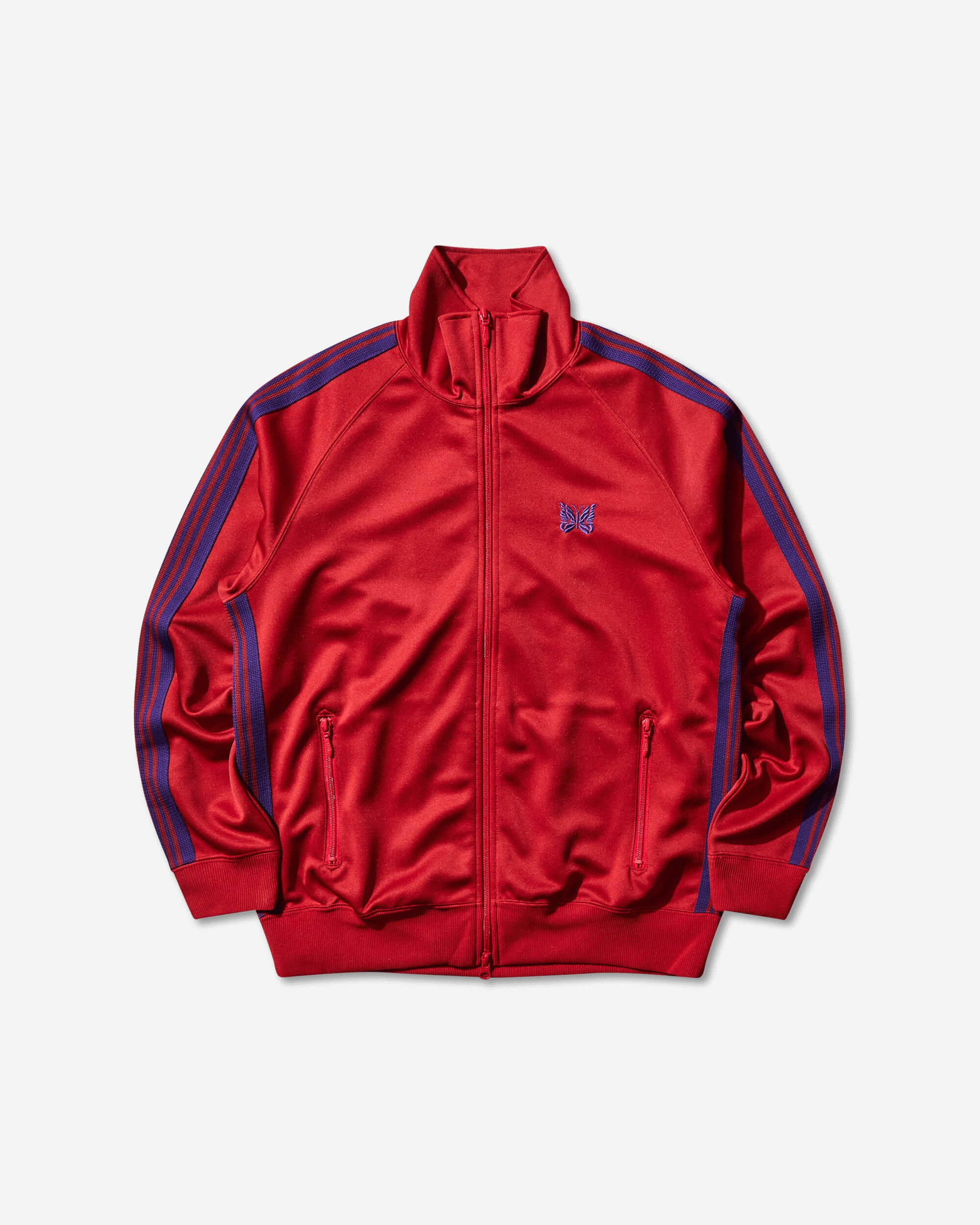 Men's Poly Smooth Track Jacket Red - 1