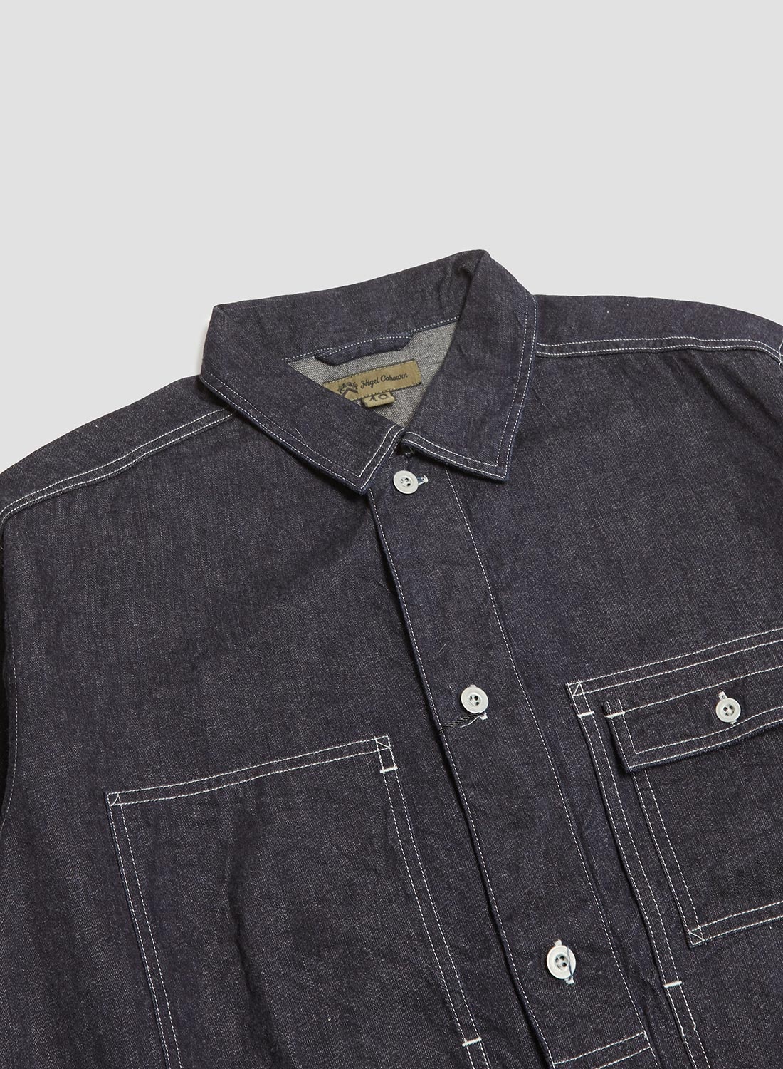 Utility Shirt Type 2 10oz Denim in Indigo - 3