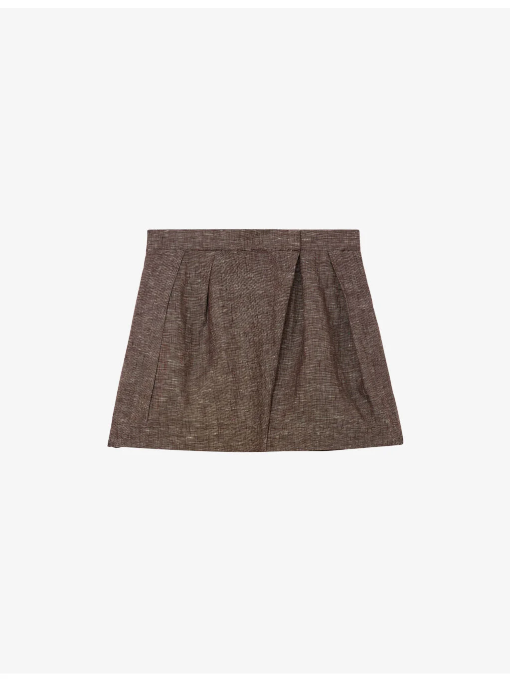 Serena Wrap-Front Linen Shorts - 1