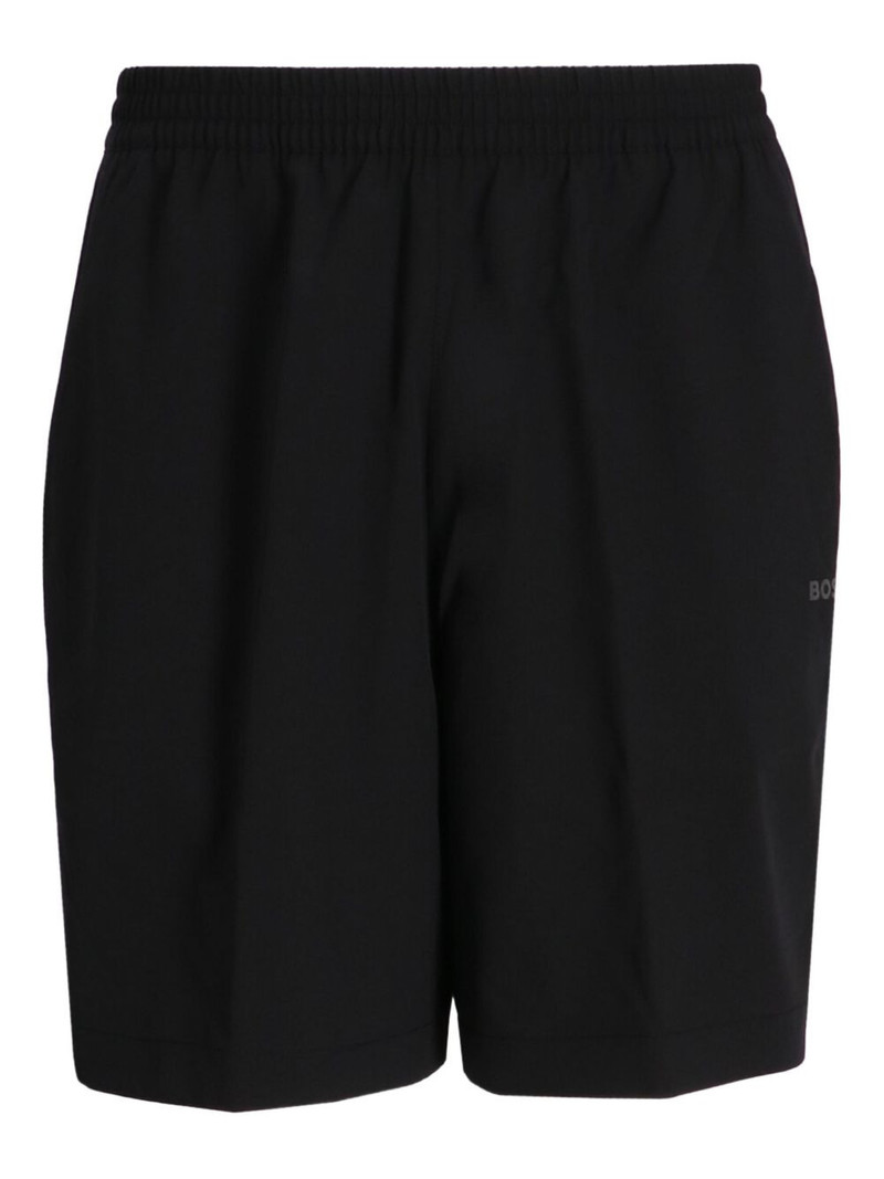 elastic-waistband shorts 1