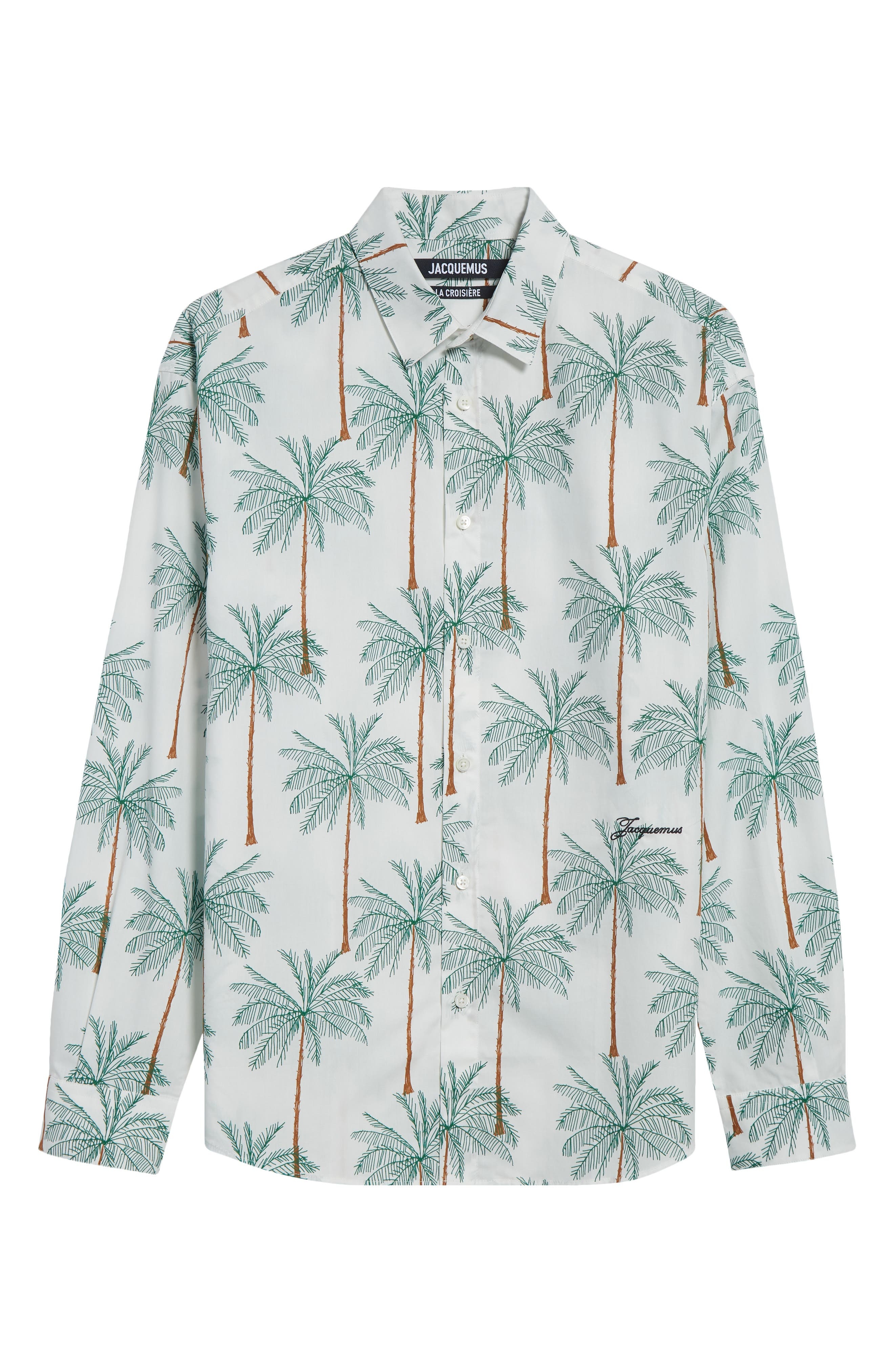 Jacquemus La Chemise Simon Button-Up Shirt in Print Palmtrees Drawing 9By at Nordstrom - 6