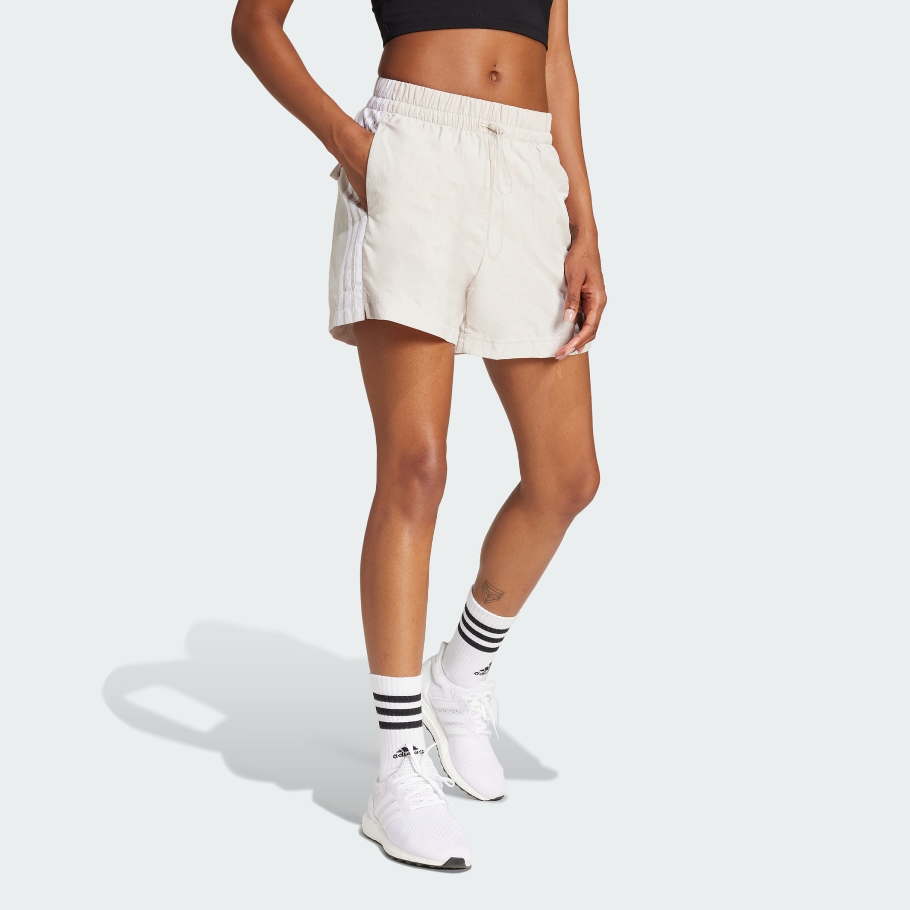 Essentials 3-Stripes Lifestyle Woven Shorts - 4
