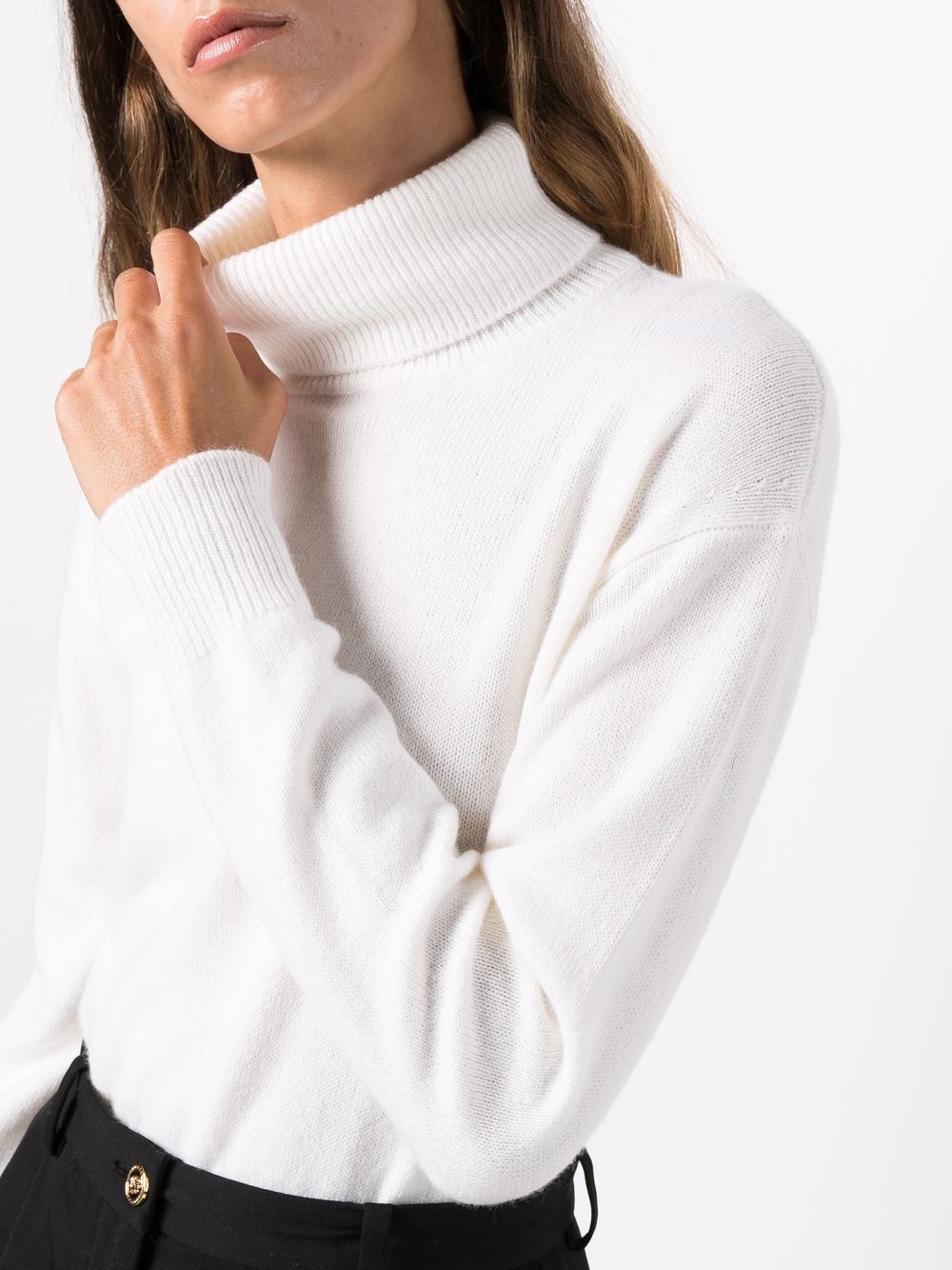 roll-neck cashmere jumper - 5