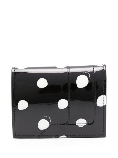 Marni polka-dot patent-leather wallet outlook
