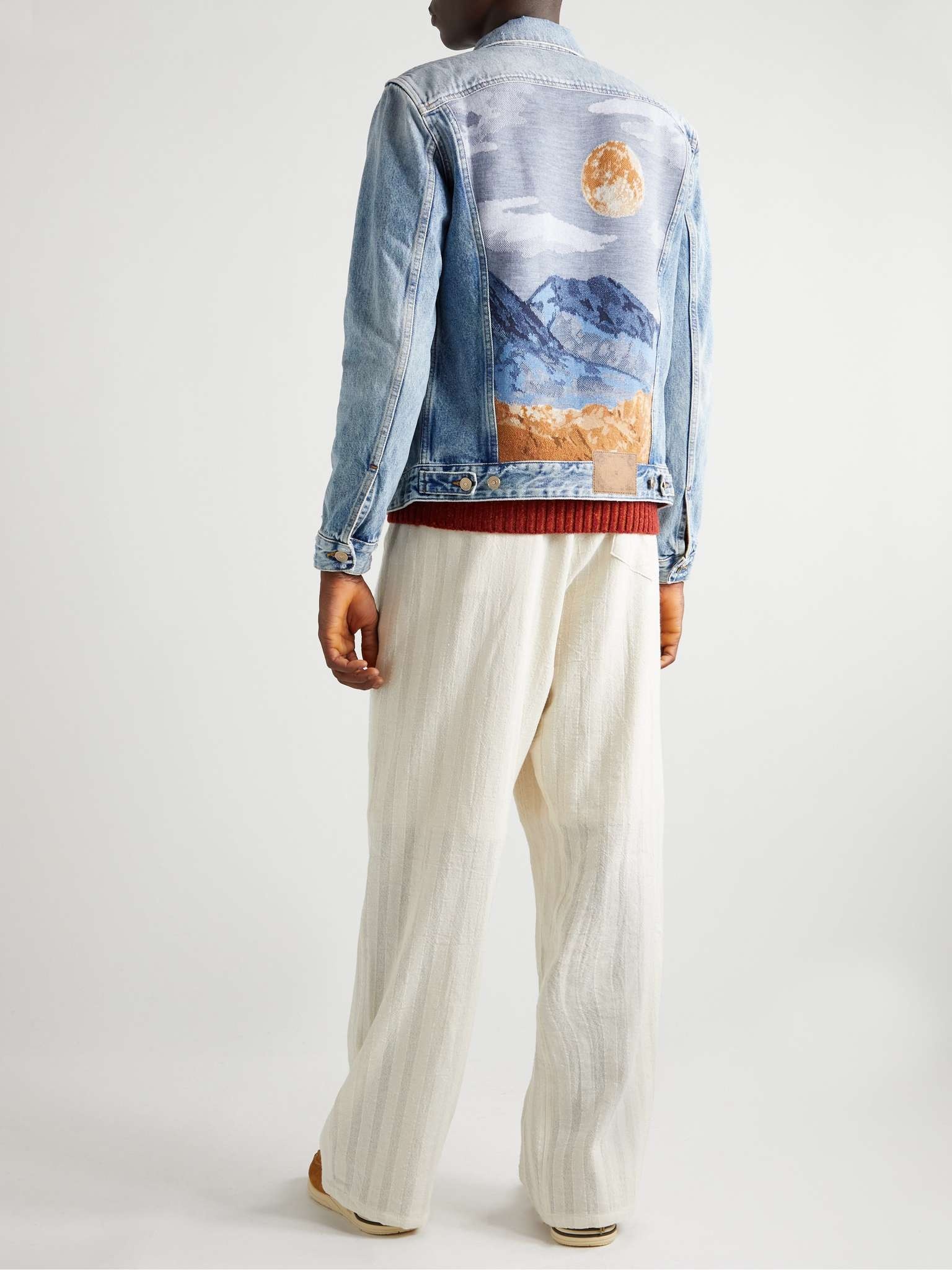 The Moon Valley Jacquard-Panelled Denim Jacket - 2