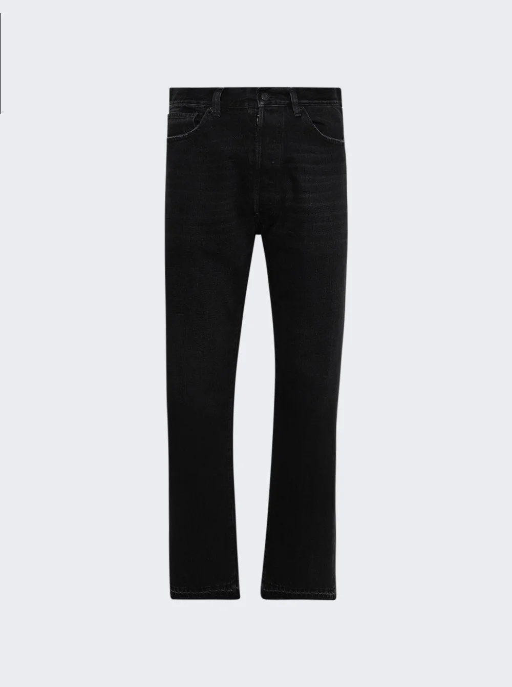 Pants 5 Pockets Washed Black - 1
