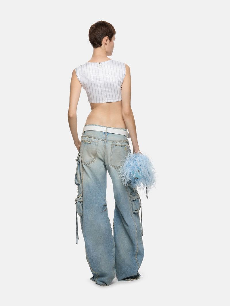 ''FERN'' FADED LIGHT BLUE LONG PANTS 3