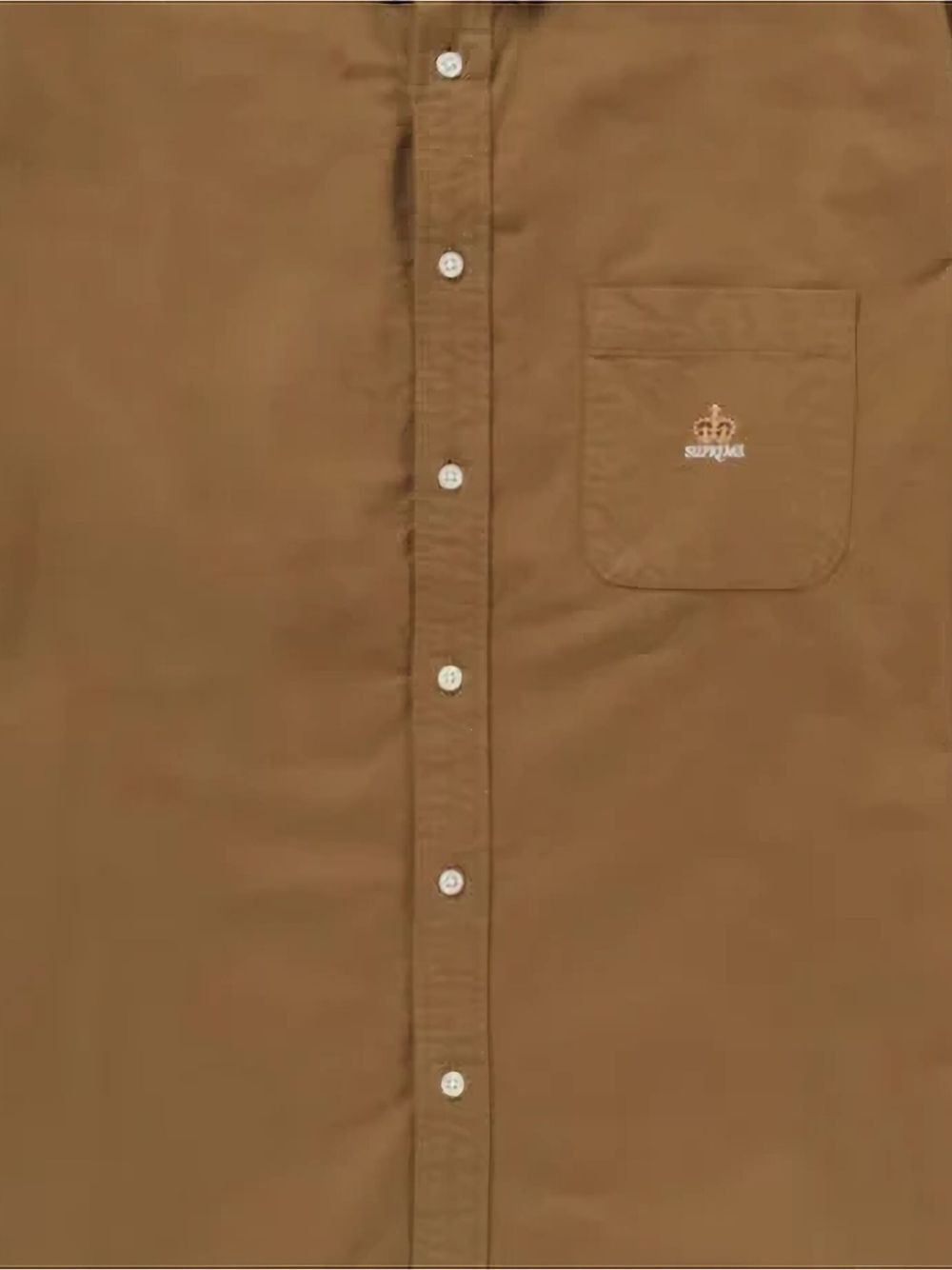 logo-embroidered flannel shirt - 2