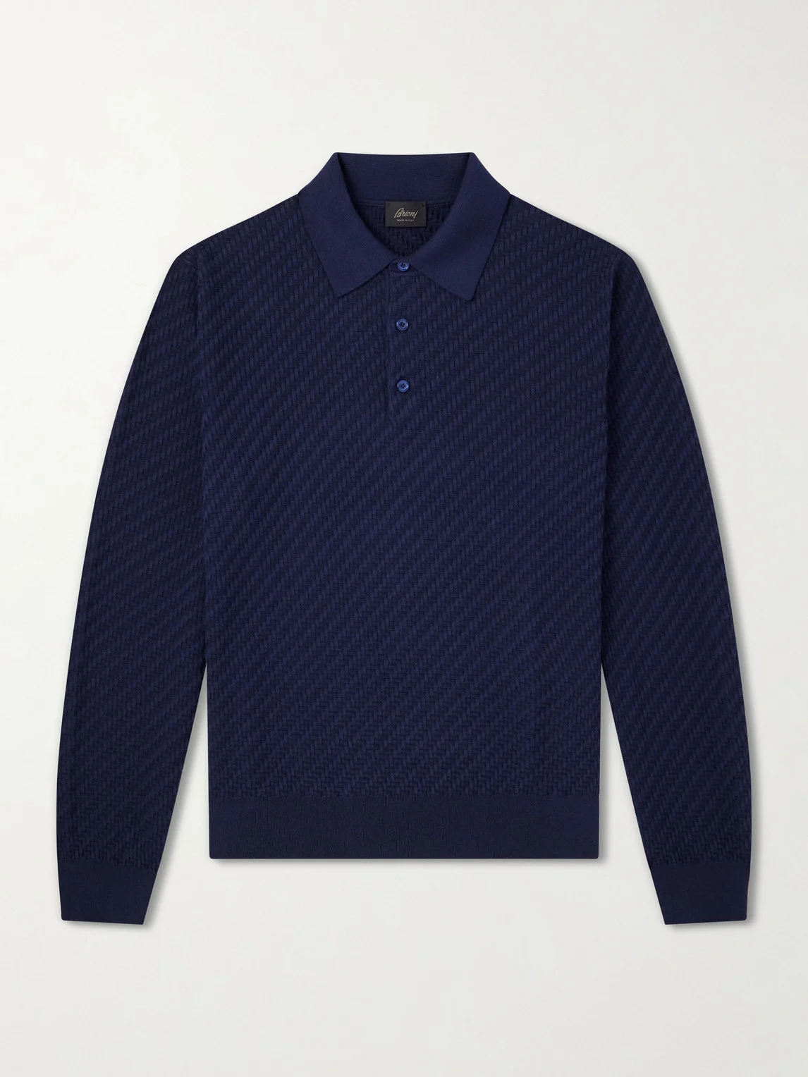 Cotton, Silk and Cashmere-Blend Polo Shirt - 1