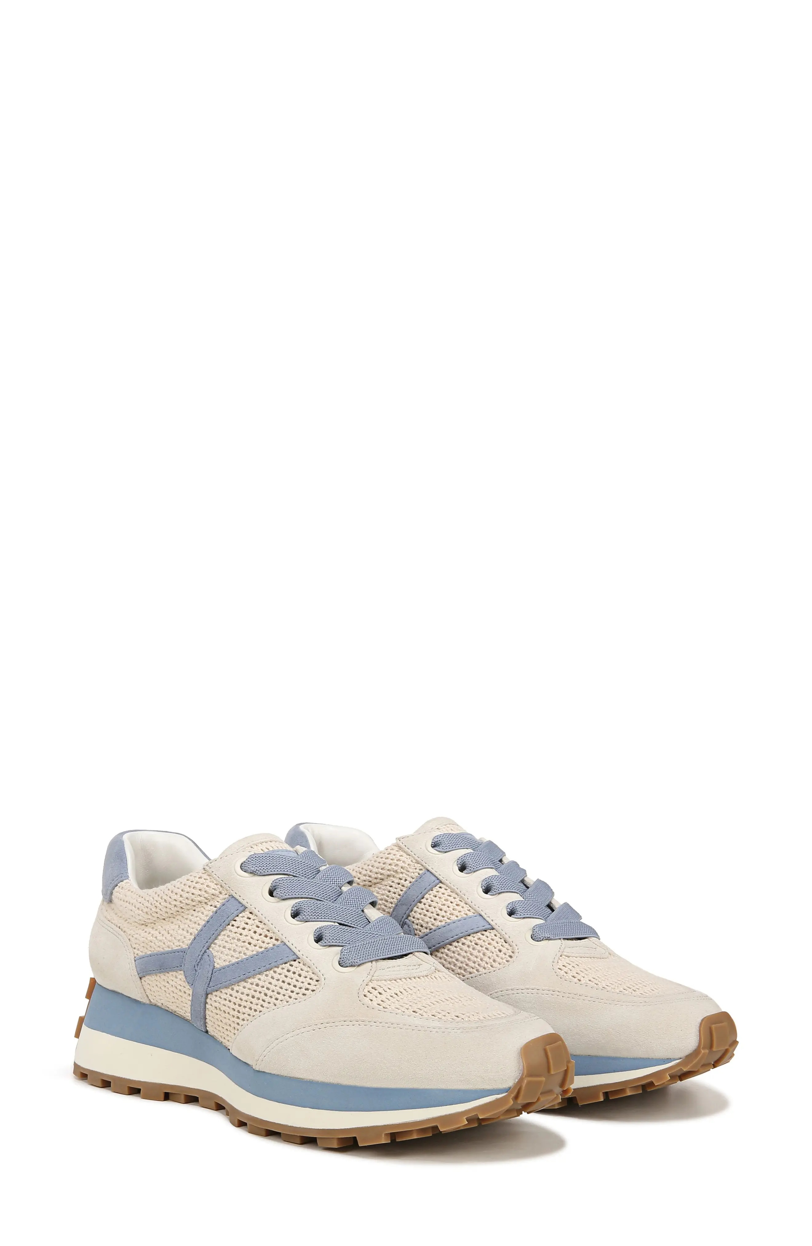 Valentina Sneaker in Coconut/Vista Blue - 9