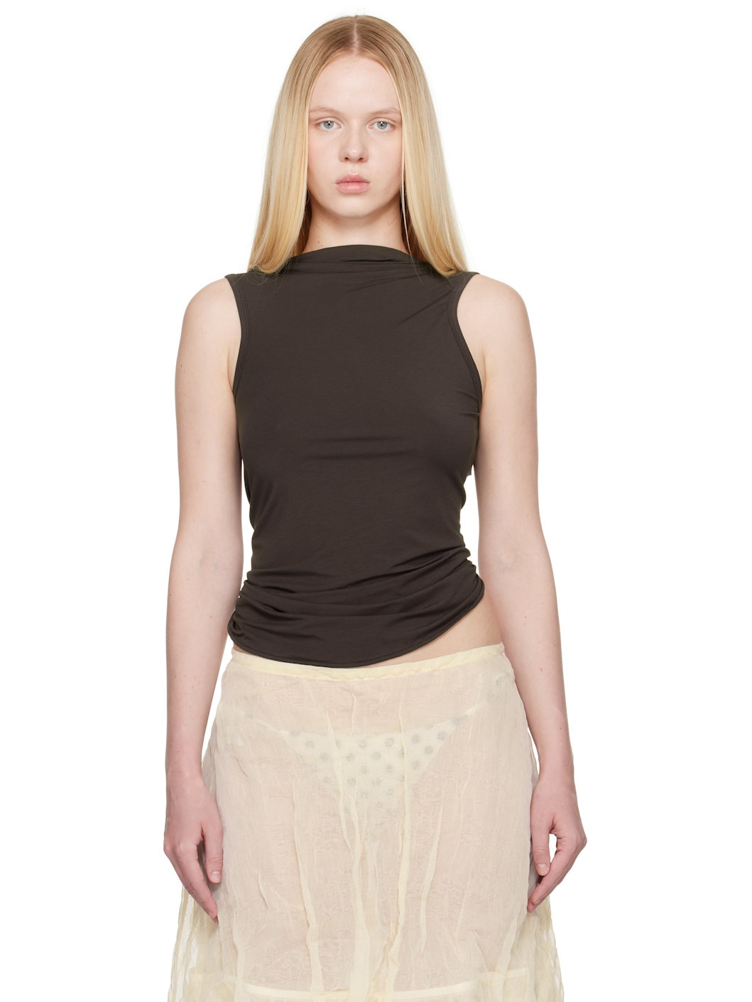 Brown Duli Tank Top - 1