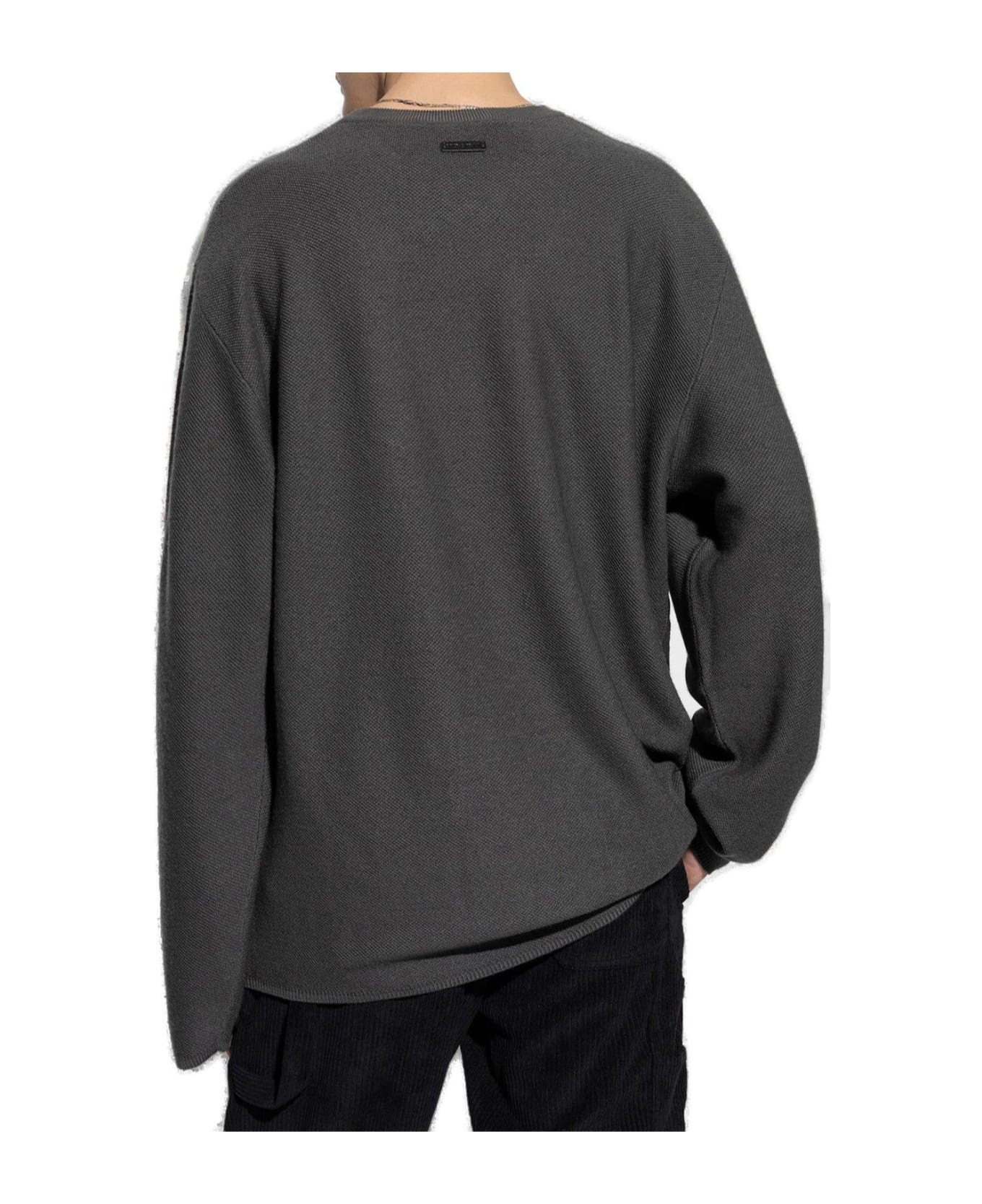 Logo Patch Crewneck Jumper - 3