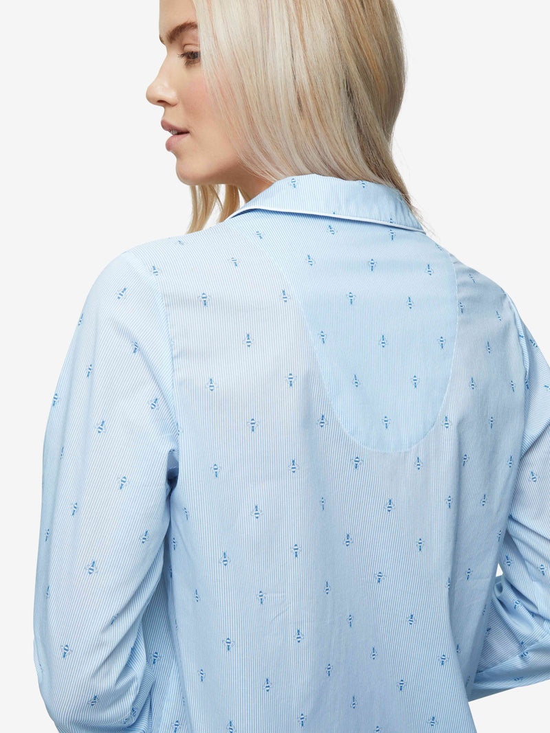 Women's Pyjamas Nelson 94 Cotton Batiste Blue - 7
