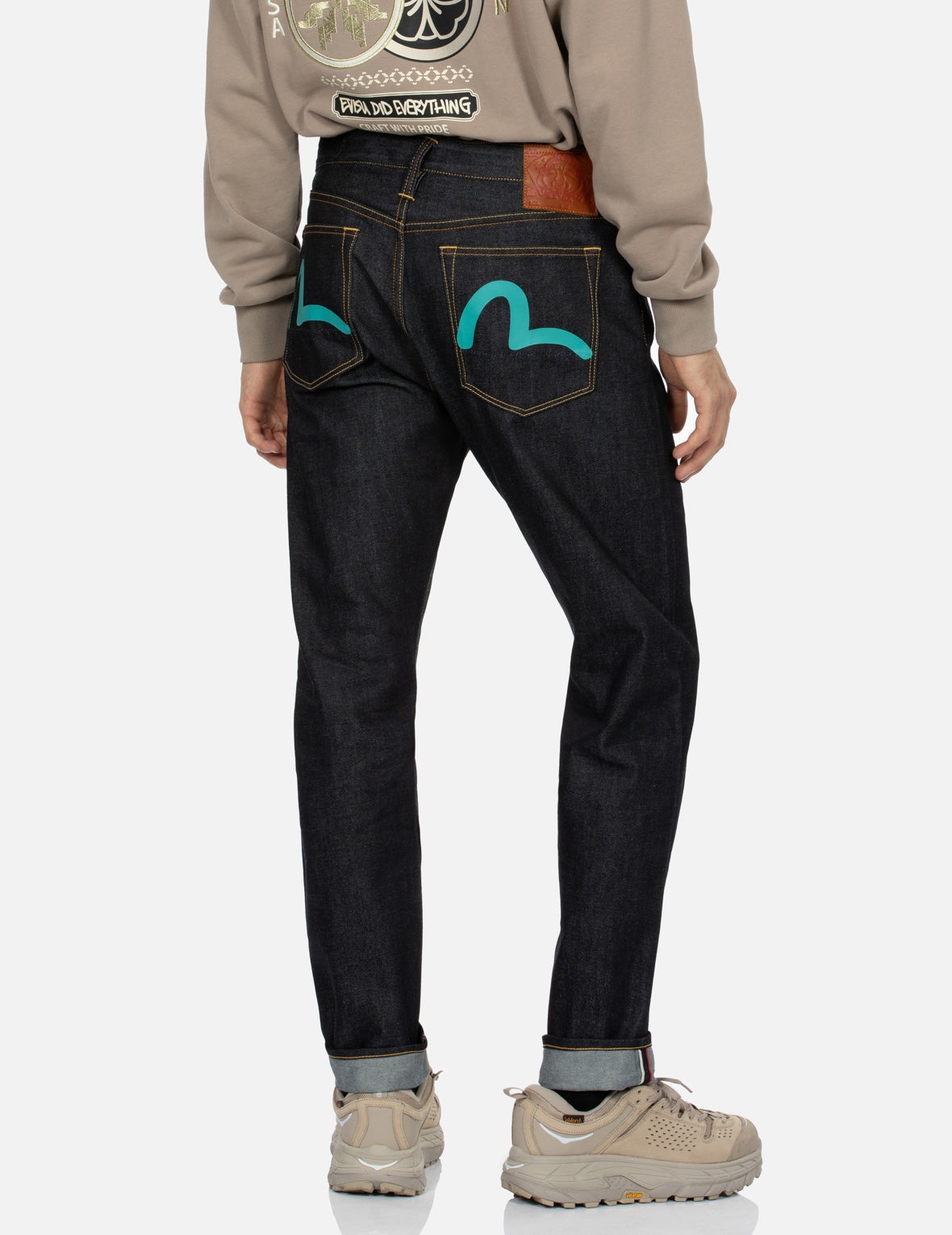 Seagull Print Carrot Fit Denim Jeans #2017 - 7