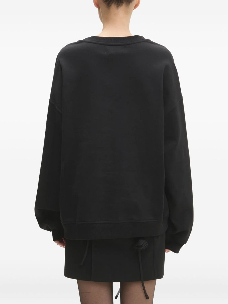 embroidered-logo sweatshirt 4