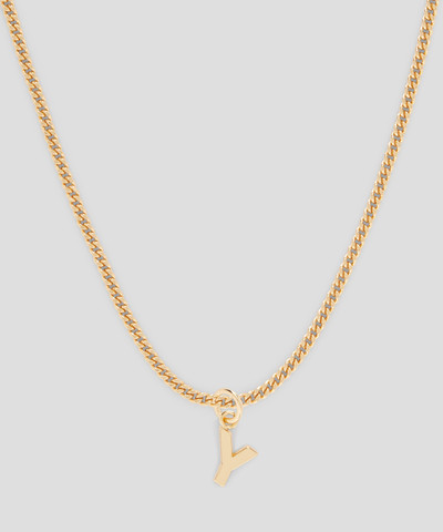 MSGM Brass letter Y charm outlook