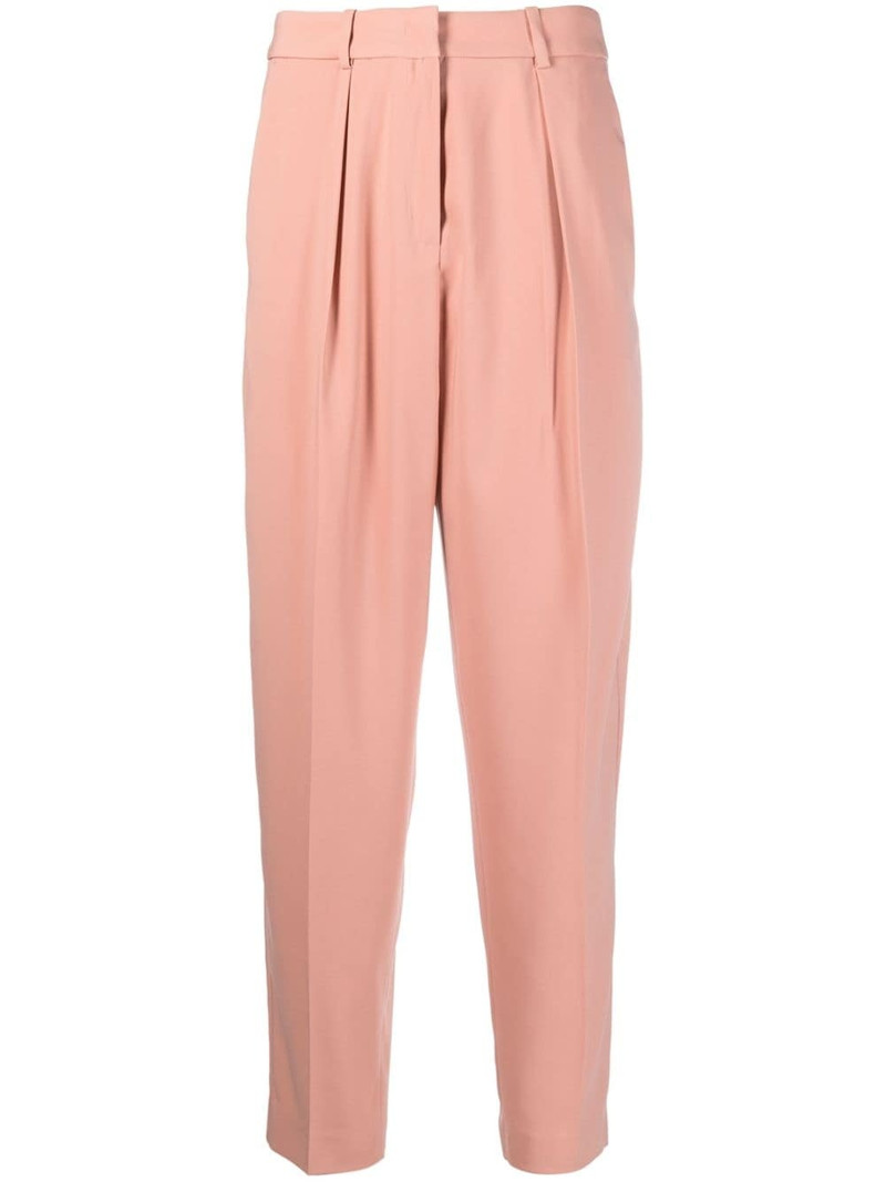 high-waisted tapered trousers 1