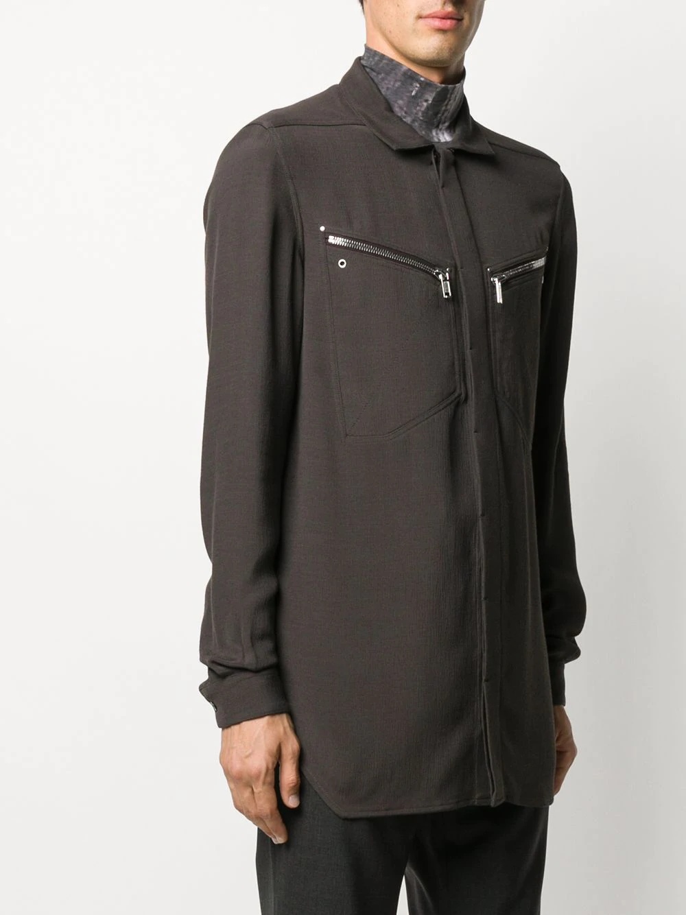 zip-pocket shirt - 3