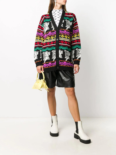 MSGM intarsia-knit cardigan outlook