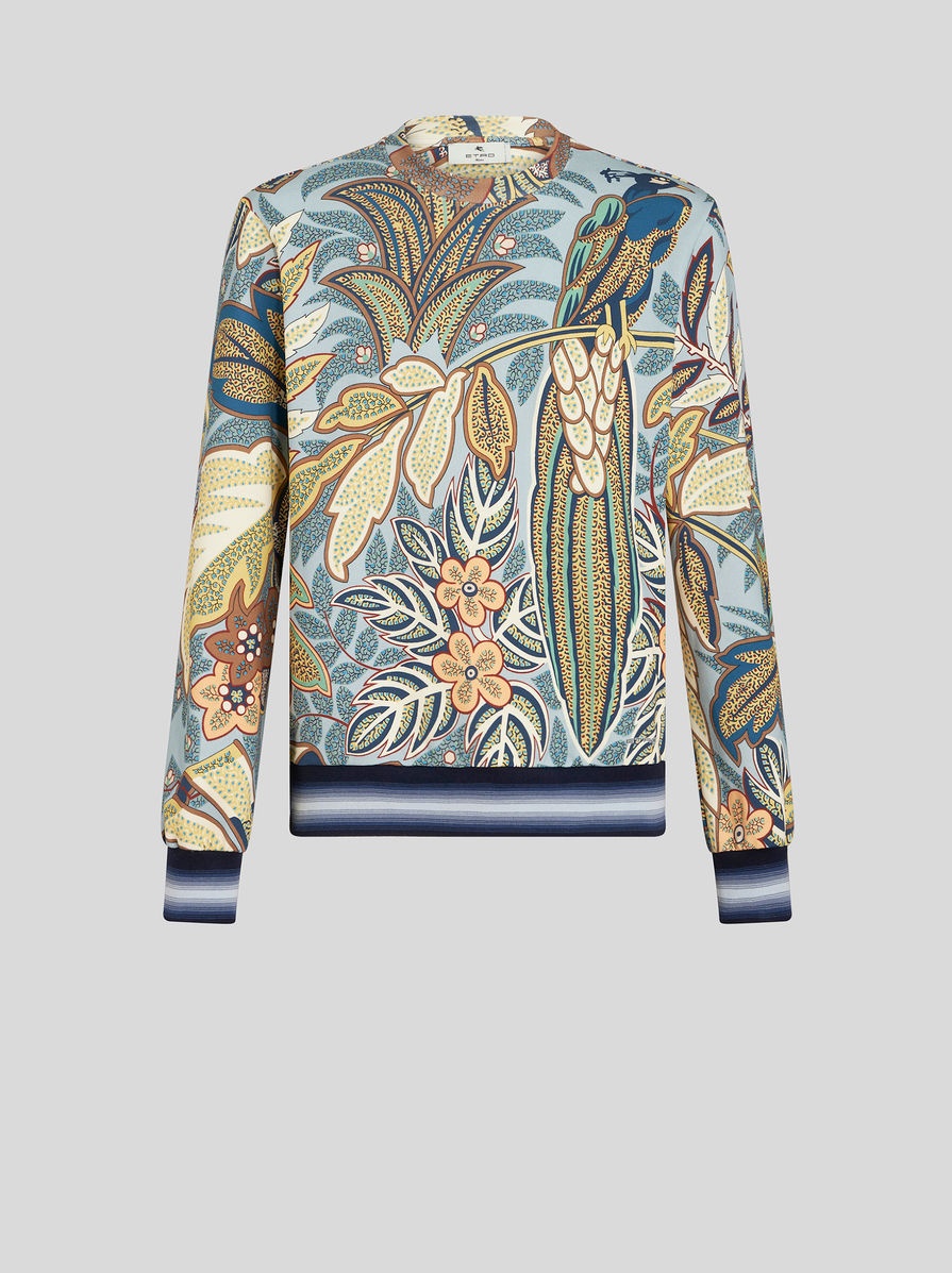 ROUND NECK PRINTED SWEATSHIRT - 1