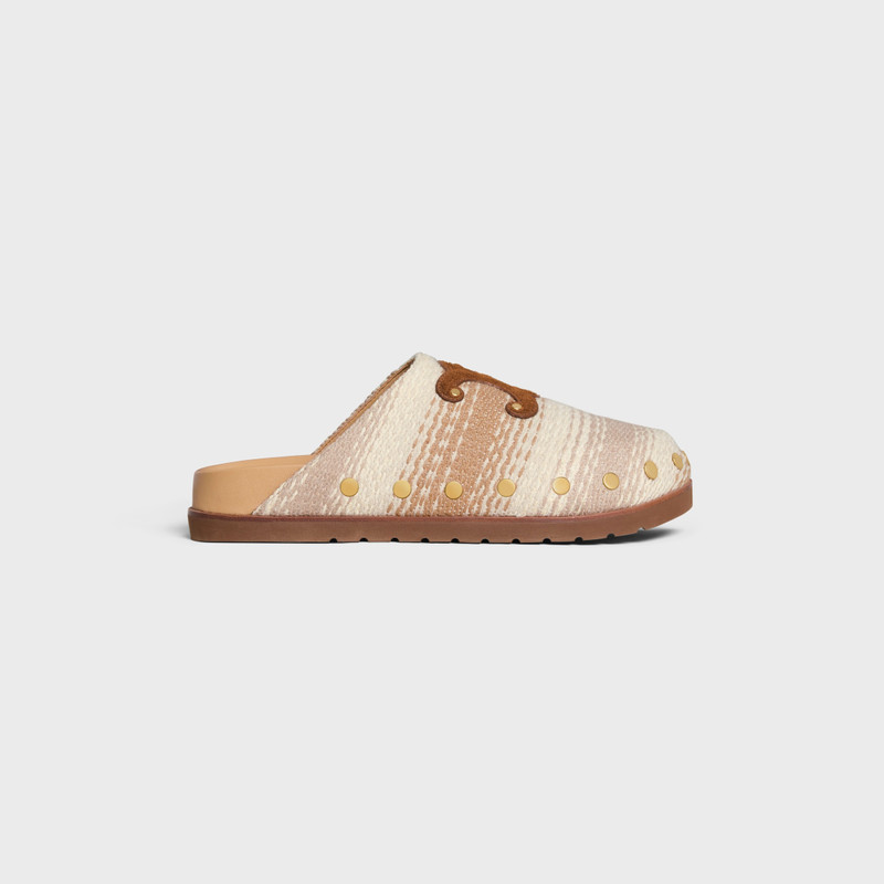 CELINE PITEA CLOG IN Striped Cotton Textile 1