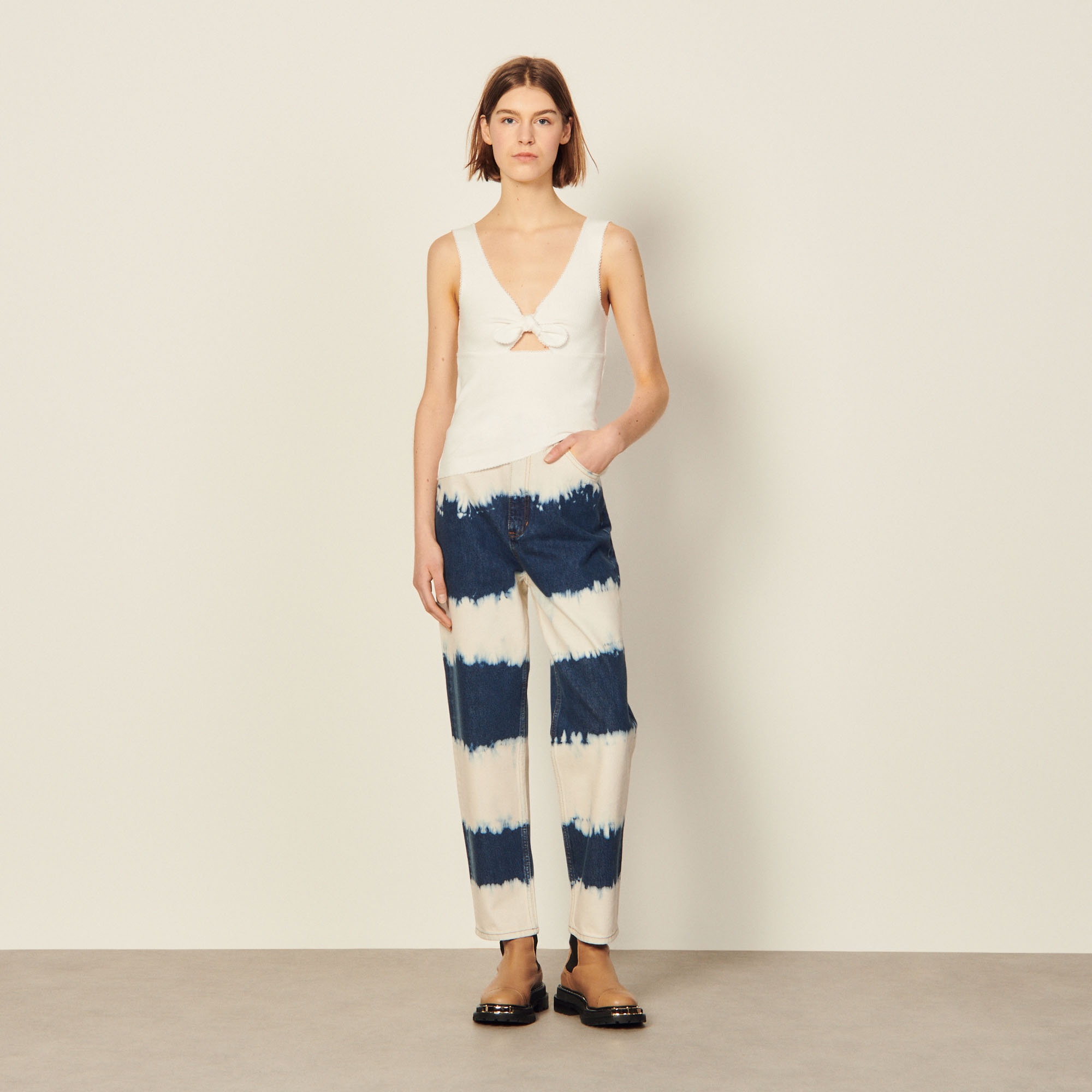 Vest top with tie - 6