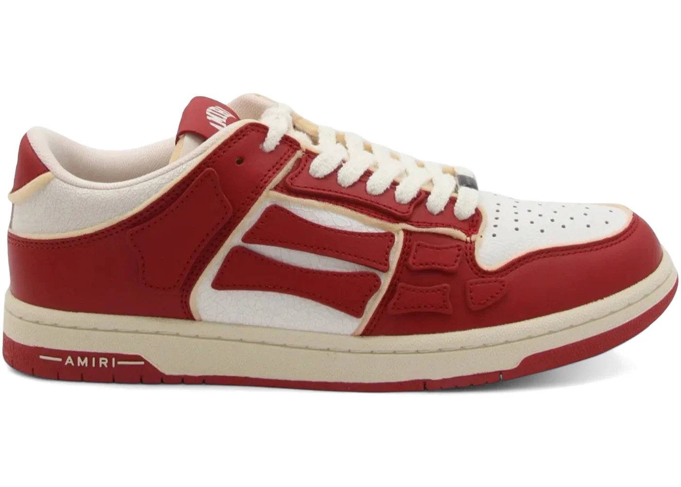 AMIRI Skel Top Low Collegiate Red White - 1