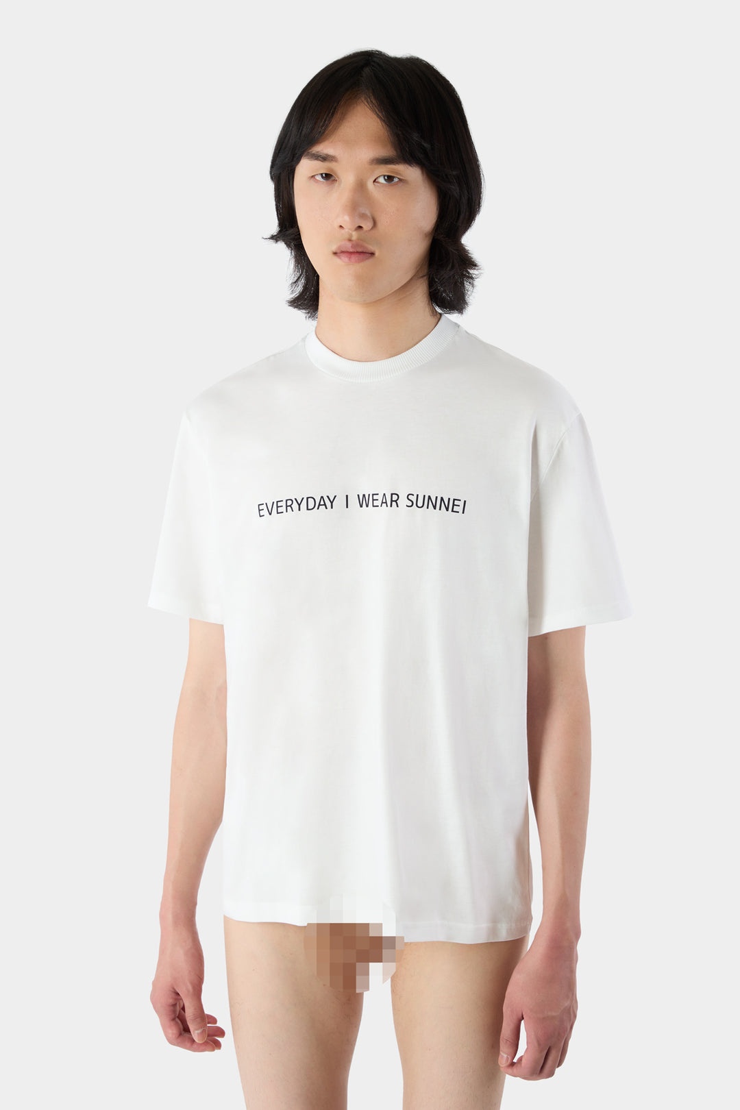 'EVERYDAY I WEAR SUNNEI' CLASSIC T-SHIRT / white