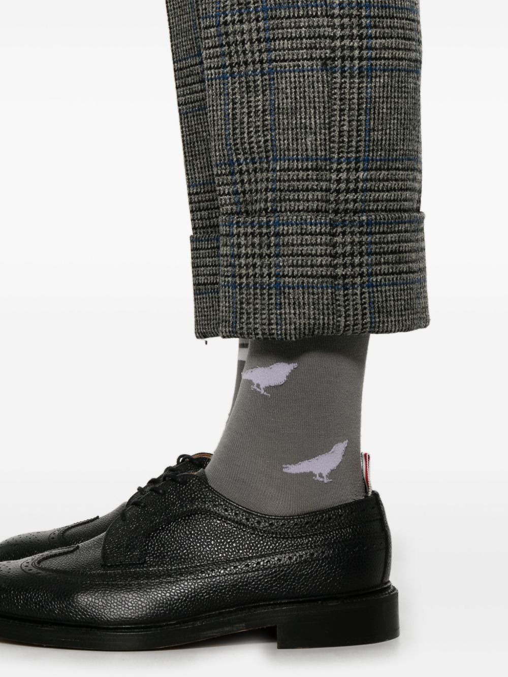 Prince of Wales-pattern tweed trousers - 5