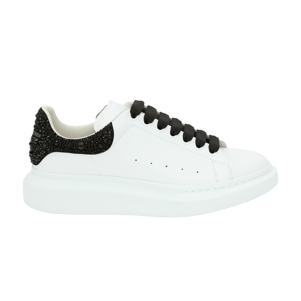 Alexander McQueen Oversized Sneaker 'White Black Crystal' - 1
