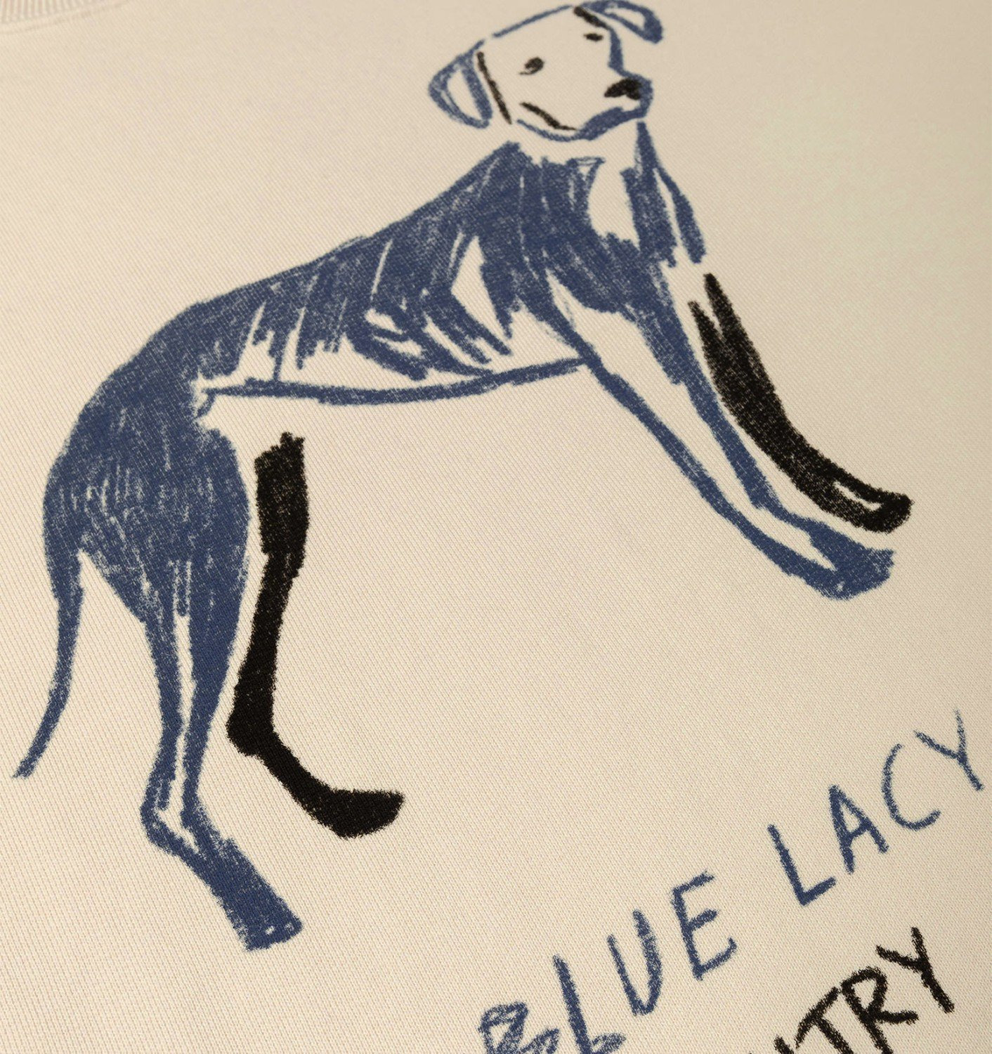 BLUE LACY SWEATSHIRT MAN - 5