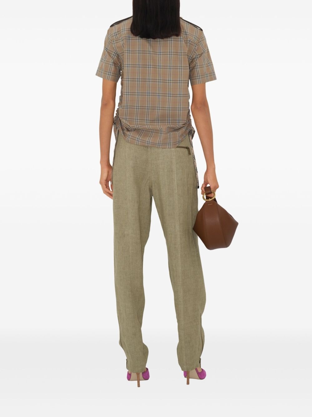 checkered cotton shirt - 4