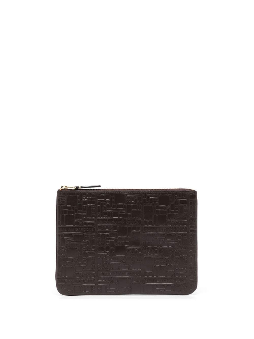 logo-embossed leather wallet - 1