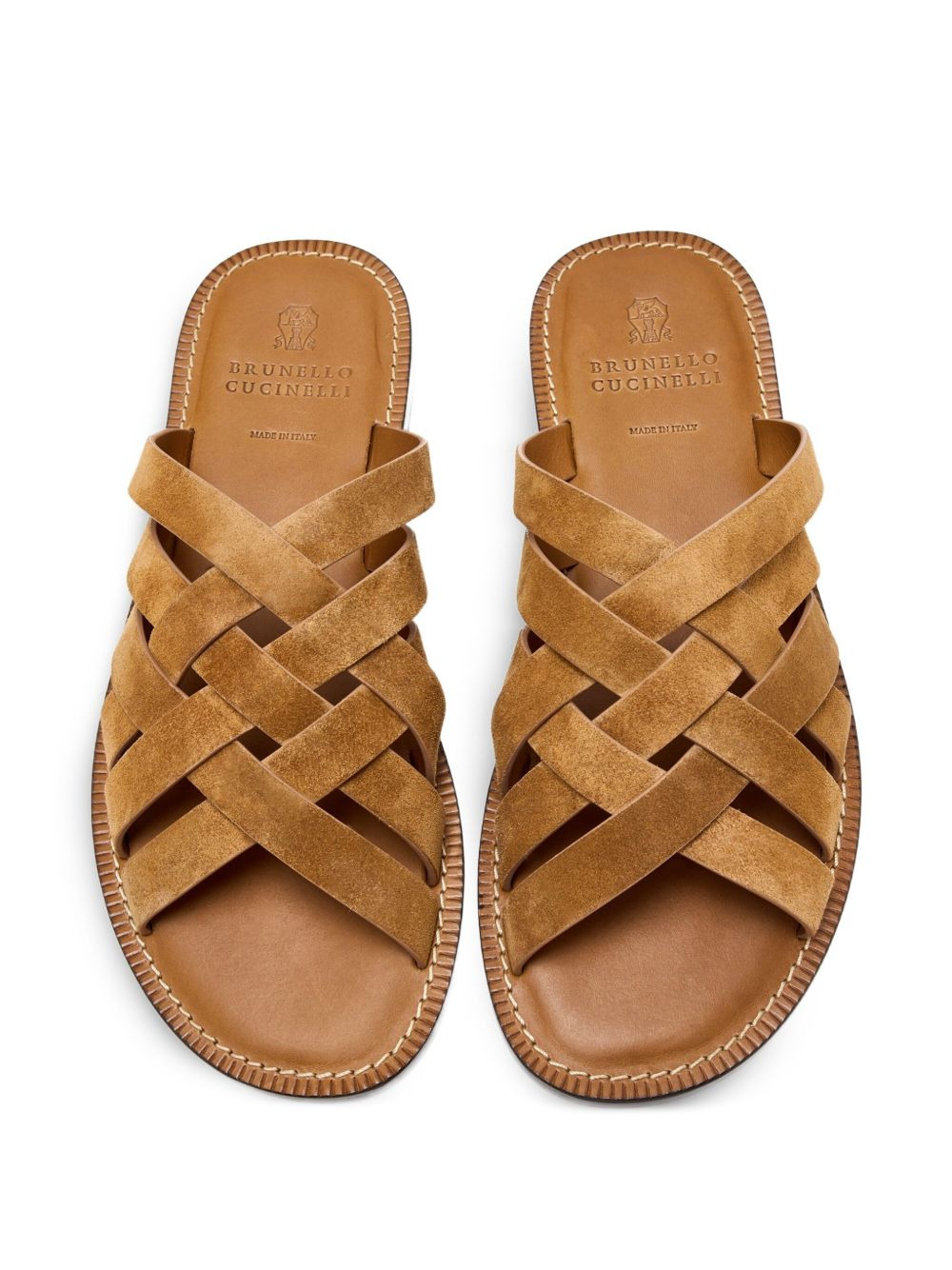 woven leather sandals - 2