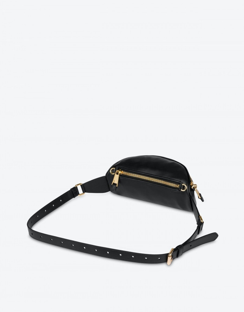 Moschino CALFSKIN BELT BAG WITH LOGO outlook