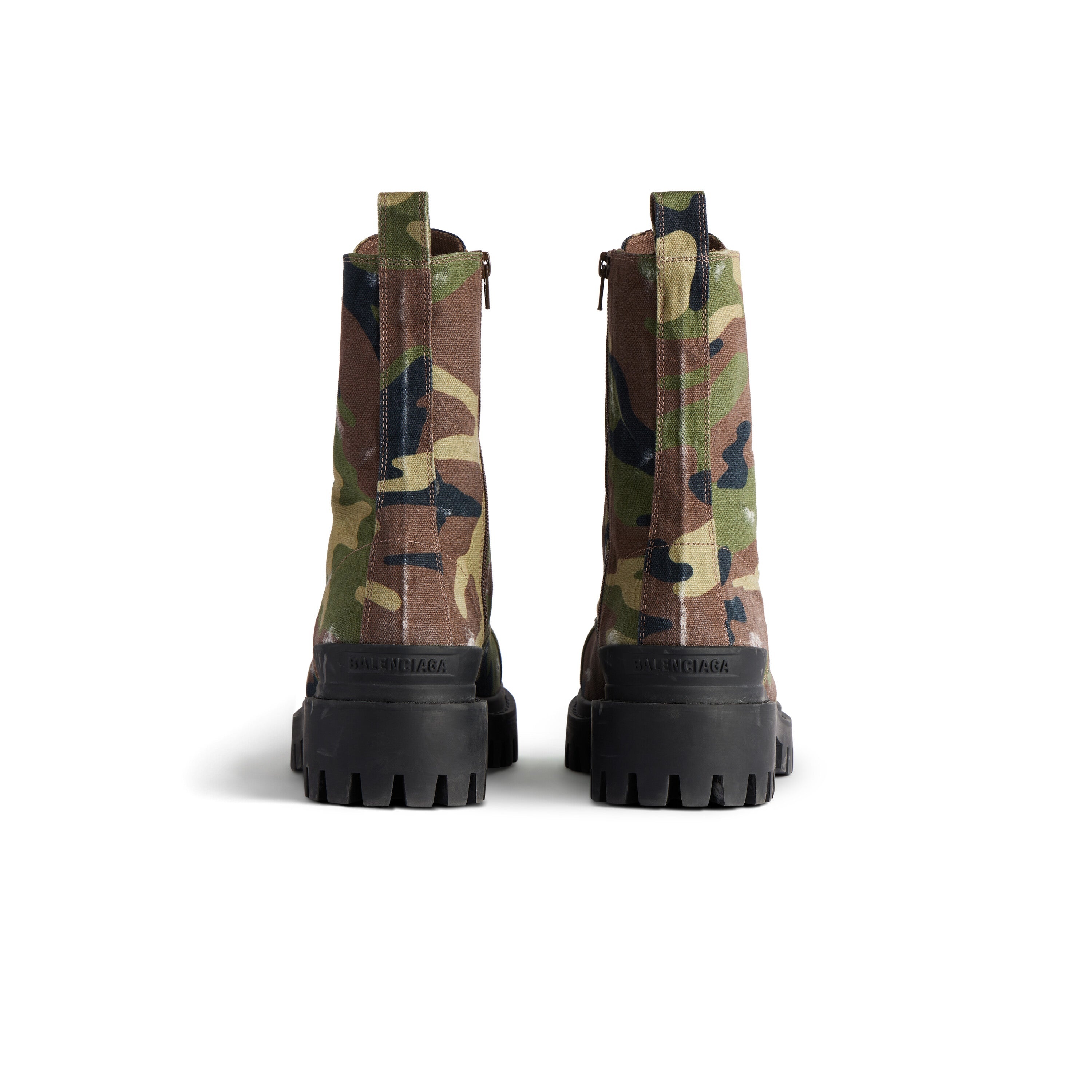Balenciaga Strike 20mm Boots Camo Print 'Dark Green' 786135W2EU21028 - 4