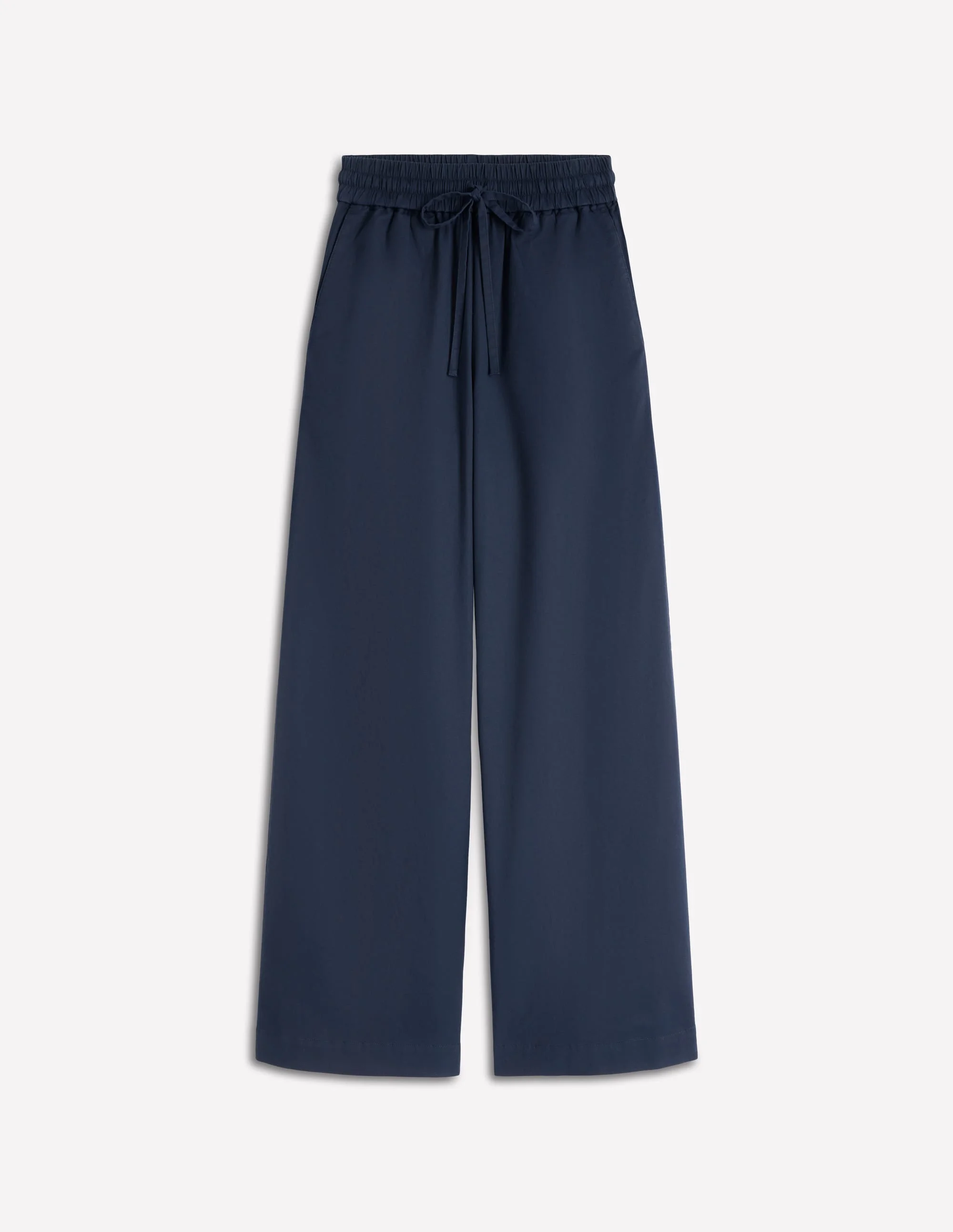 Greenwich Tie Waist Pants-Navy - 1