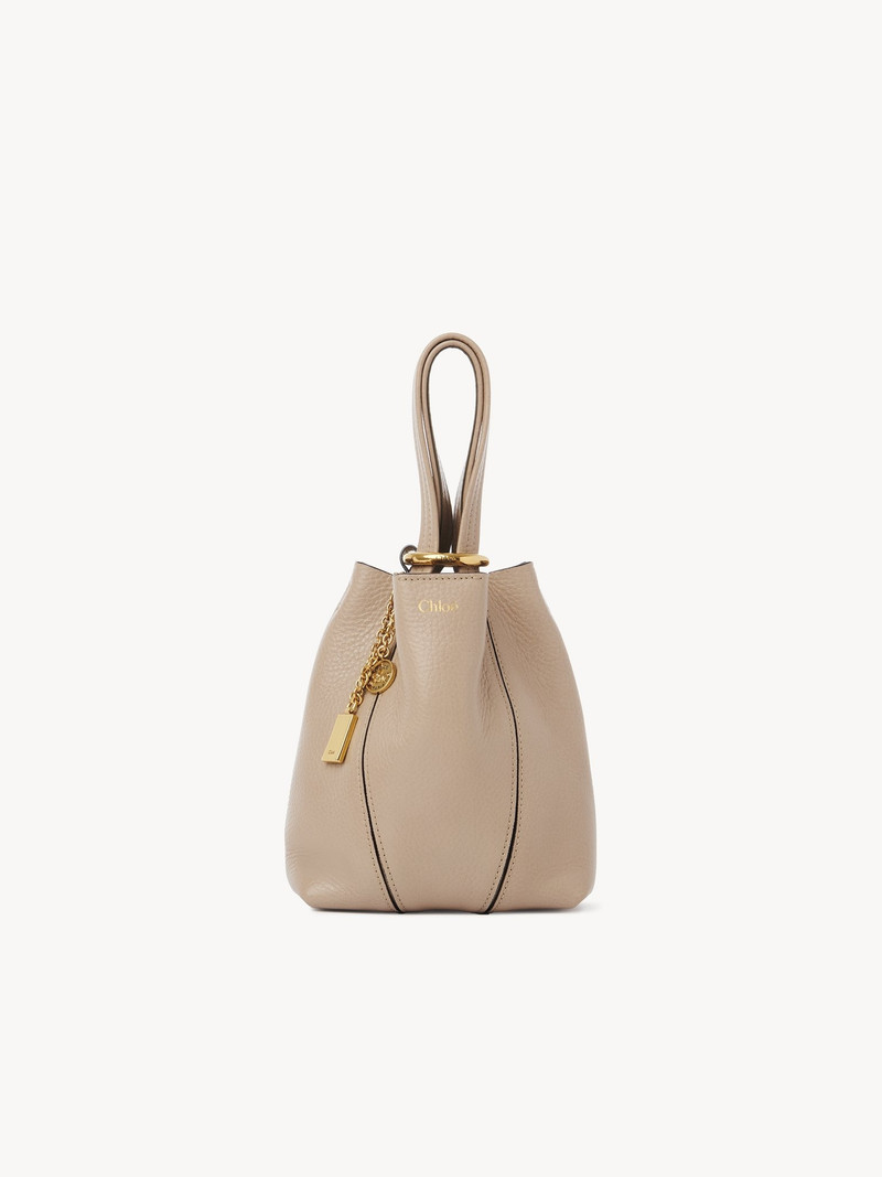 Chloé SMALL CHLOÉ SPIN TOTE BAG IN GRAINED LEATHER outlook