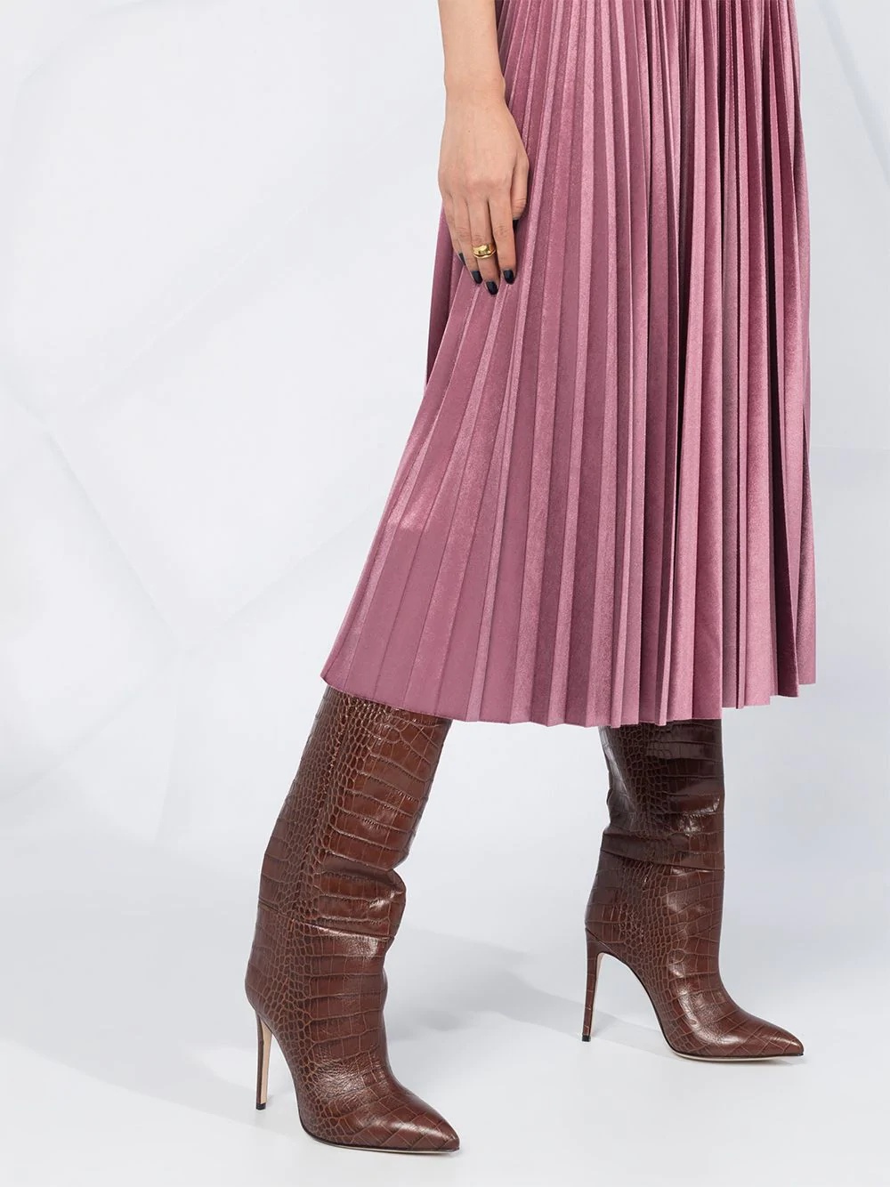 pleated midi skirt - 5