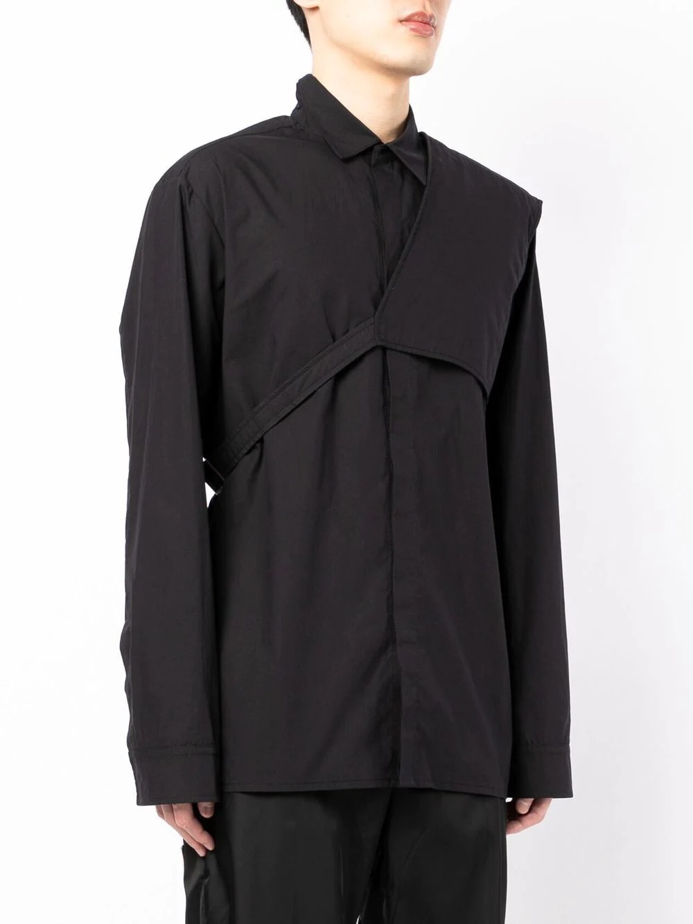 buckle-detail long-sleeve shirt - 3