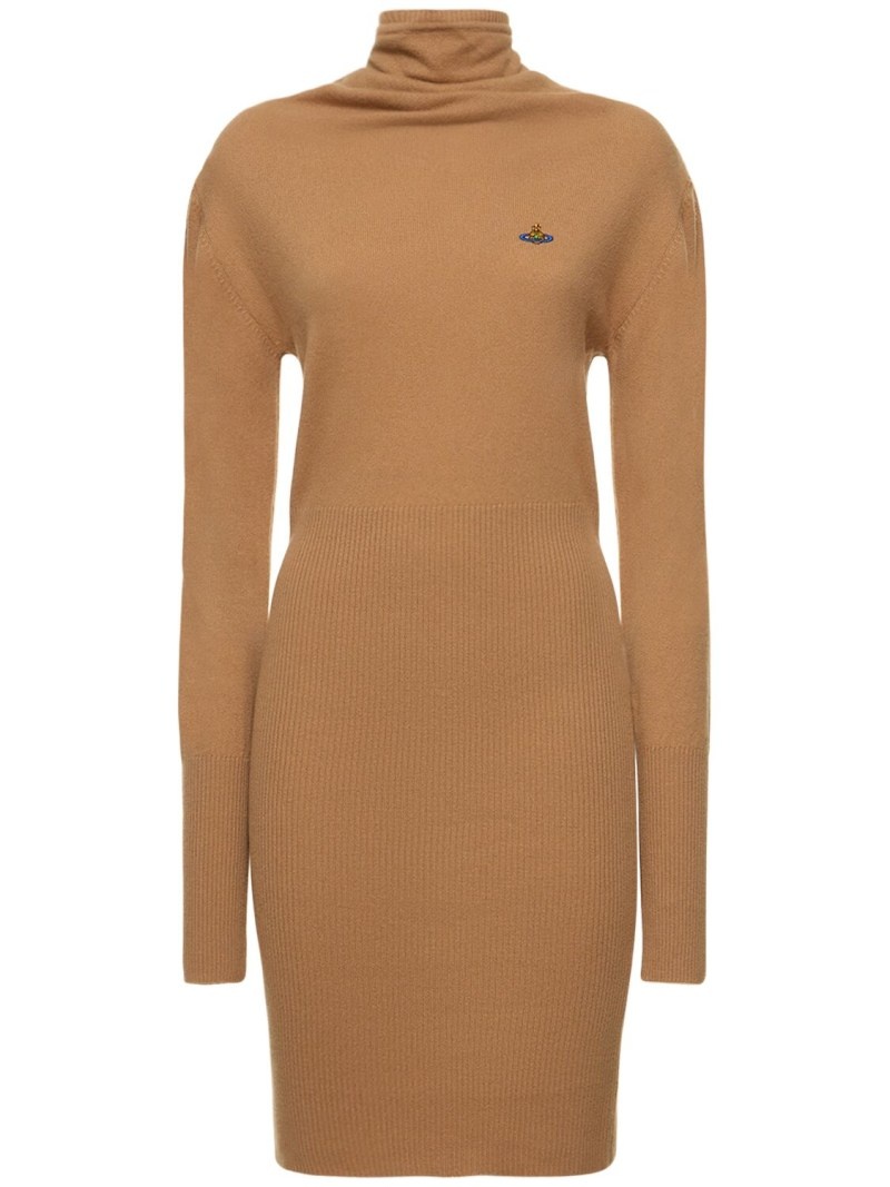 Bea wool & cashmere l/s mini dress - 1