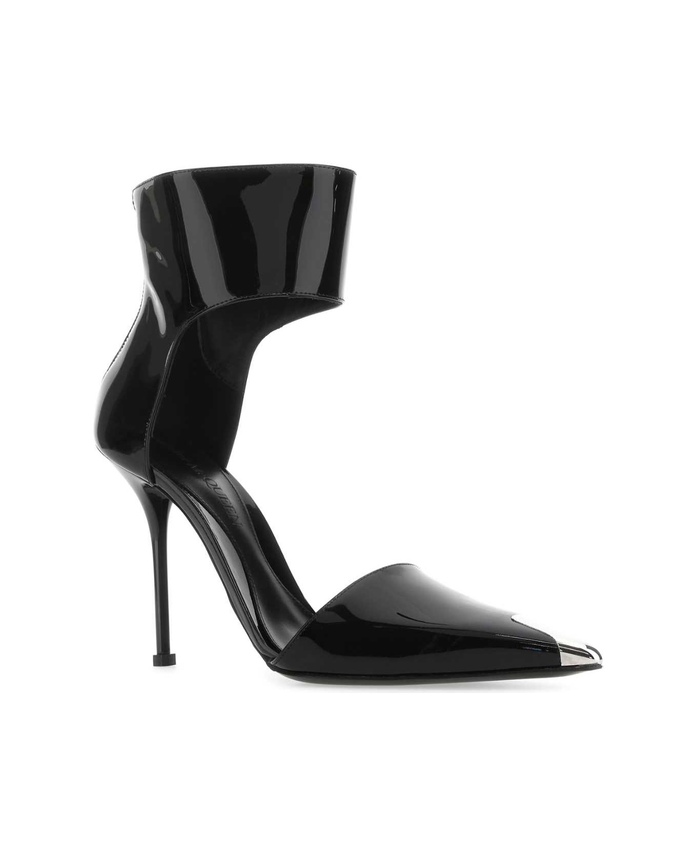 Black Leather Pumps - 2
