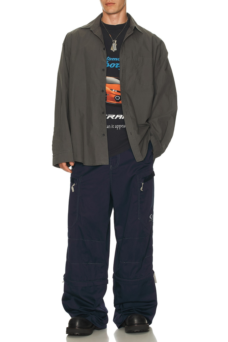 x Lamborghini Long Sleeve Layered Shirt - 4