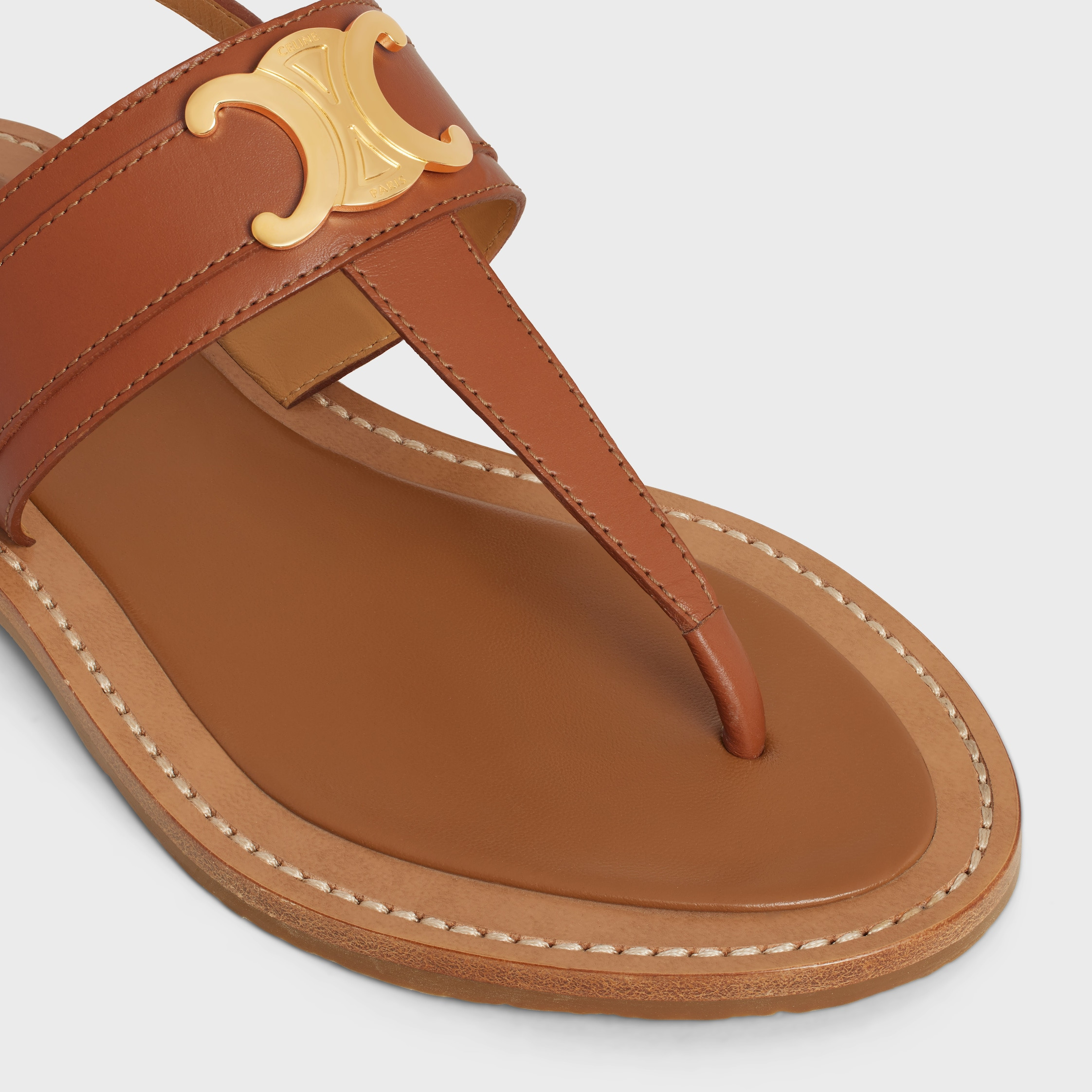 CELINE LYMPIA TRIOMPHE THONG in CALFSKIN - 4