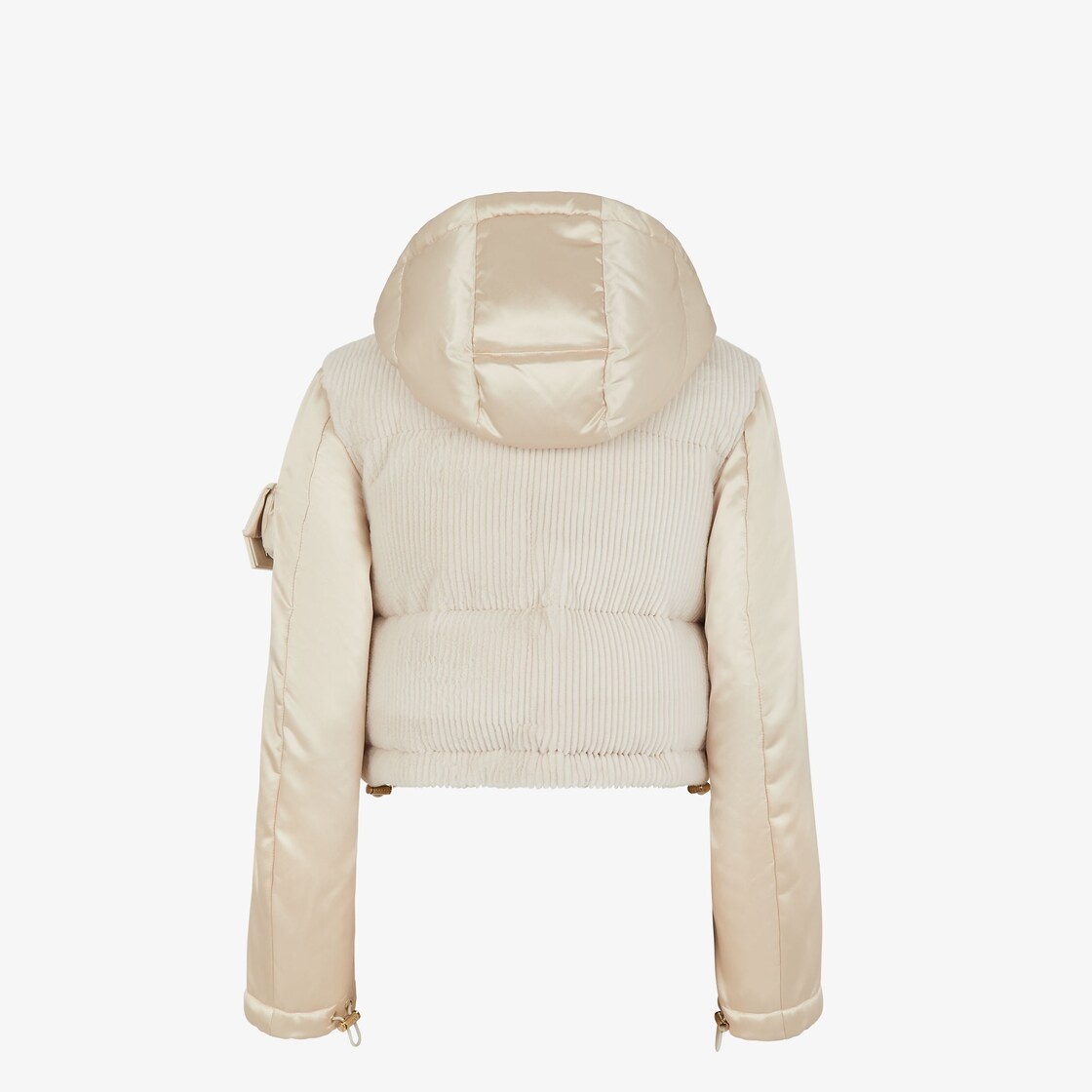 White nylon and mink vest - 2