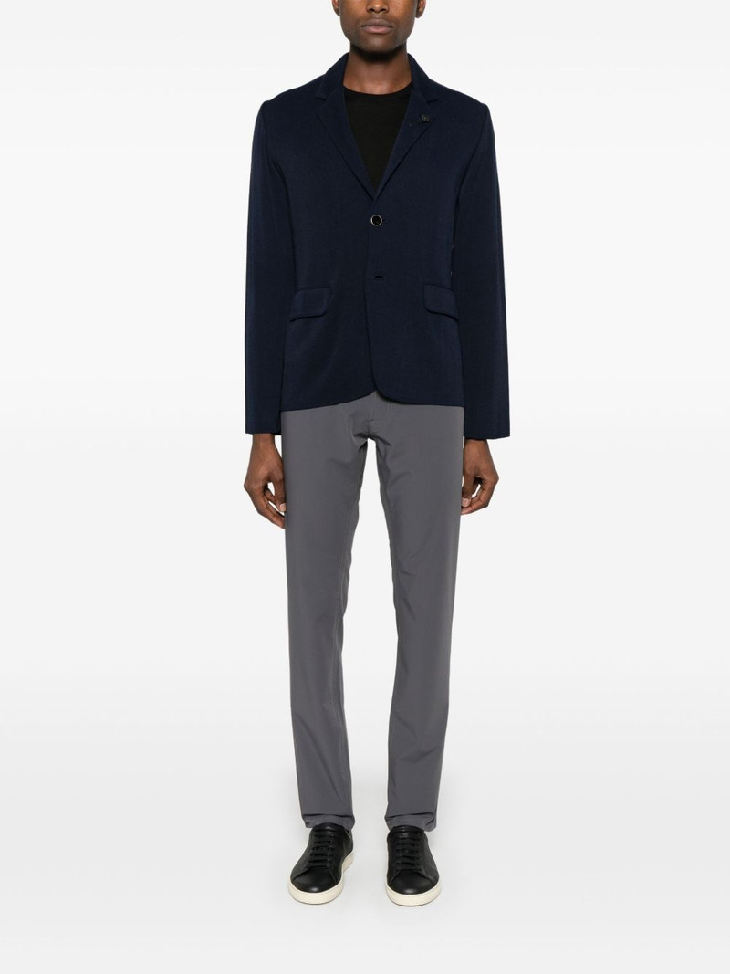 LARDINI brooch-detail blazer outlook