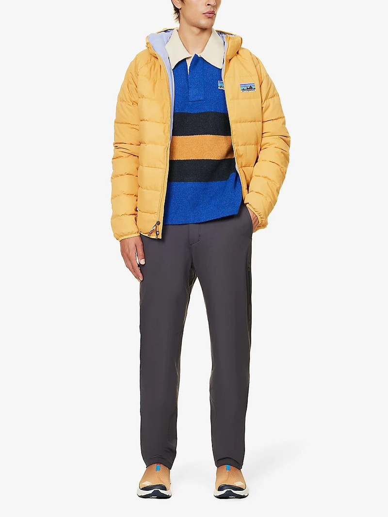 Patagonia 50th Anniversary striped relaxed-fit recycled-wool blend rugby shirt outlook